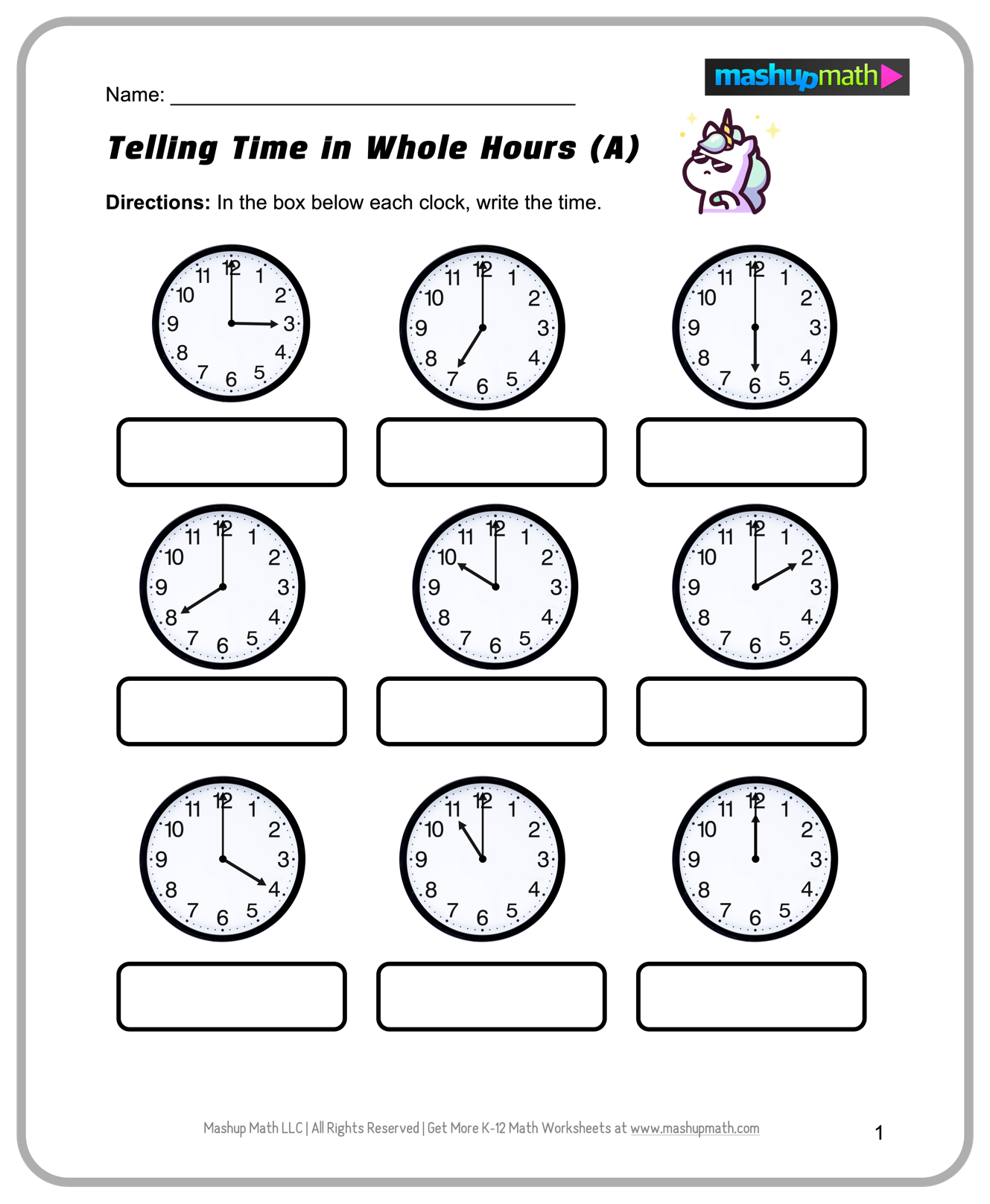 Free Preschool Math Worksheets Printable Mashup Math