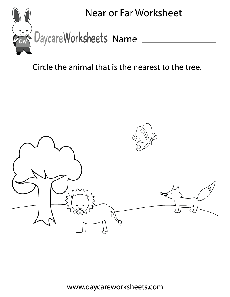 Printable Preschool Concepts Worksheet