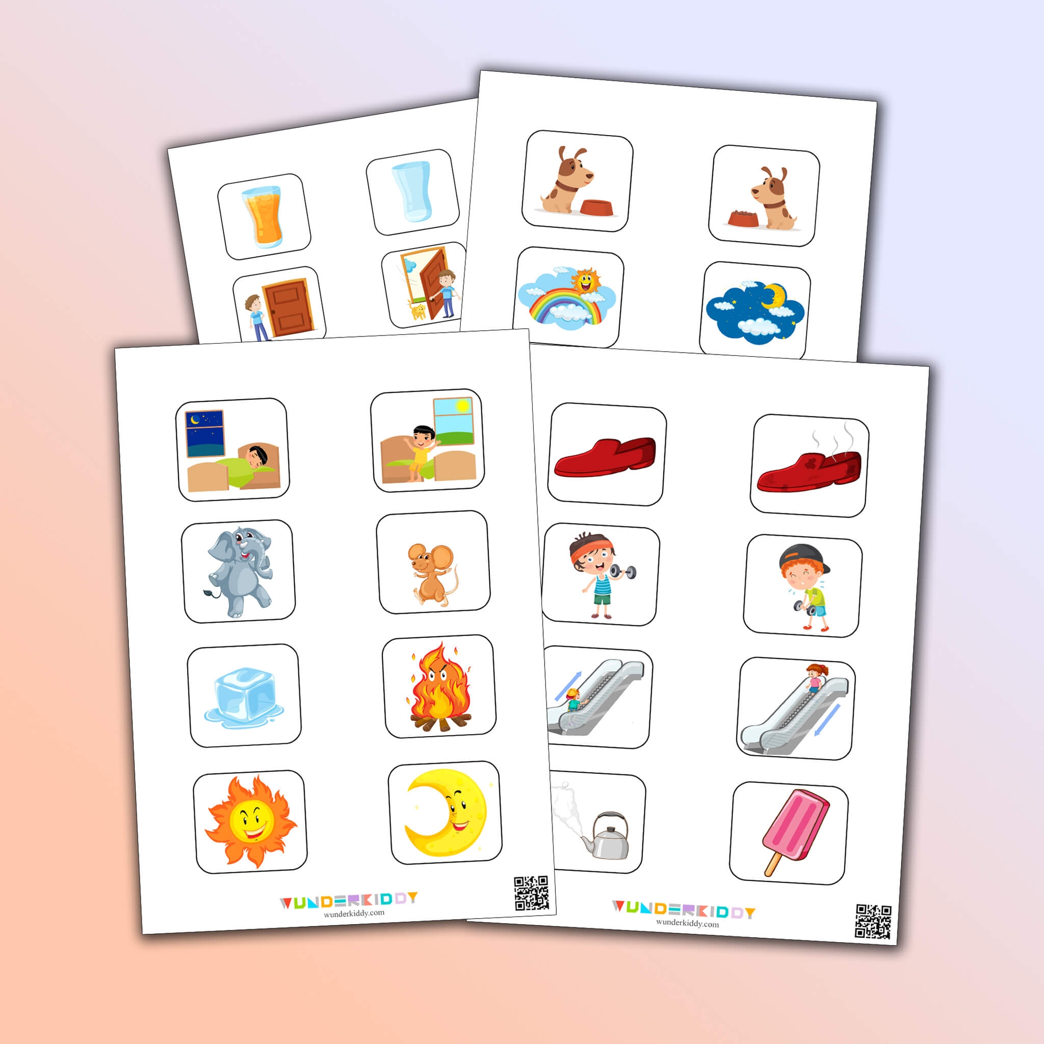 Printable Preschool Opposite Worksheets