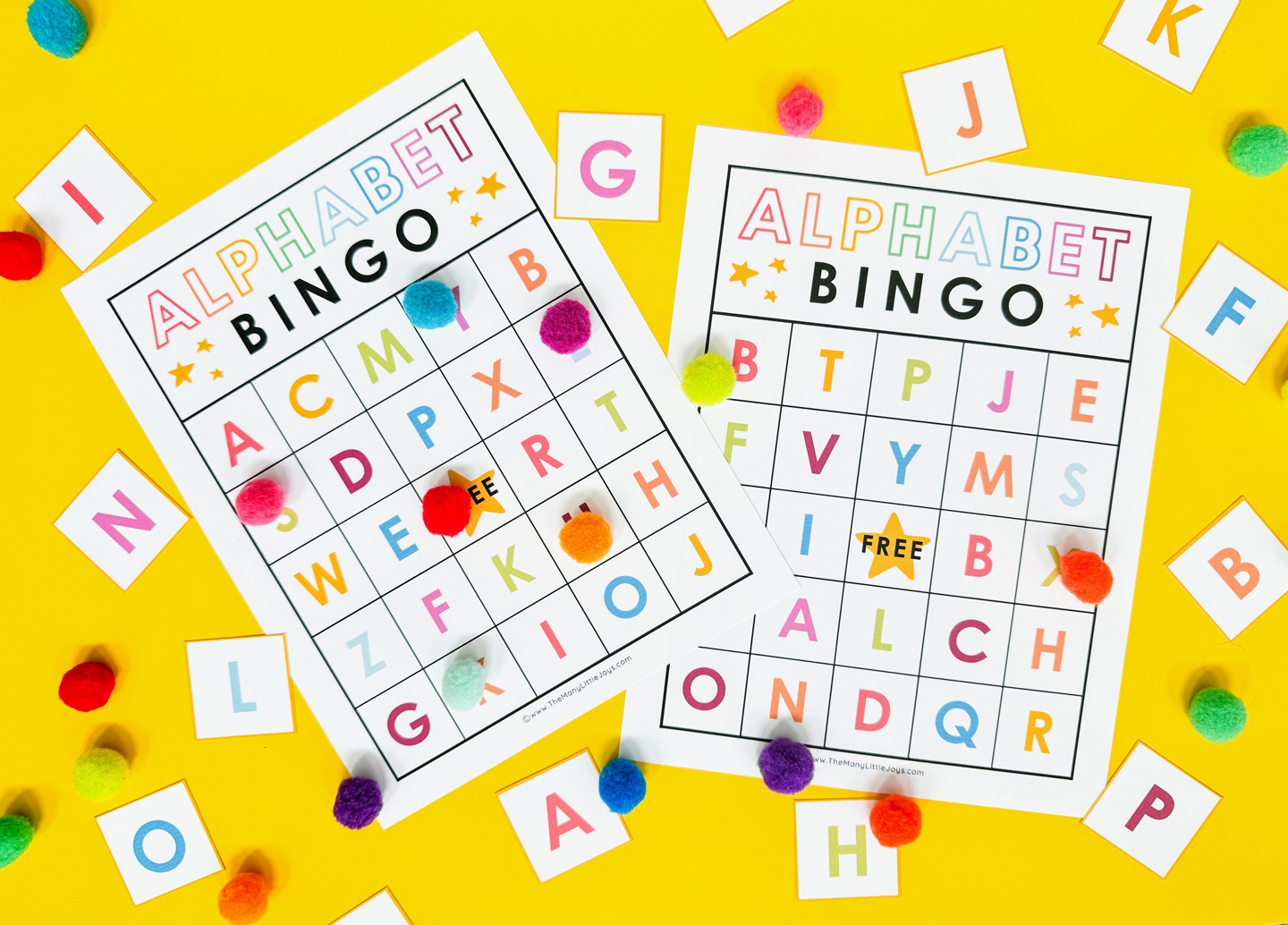 Printable Preschool Bingo Cards
