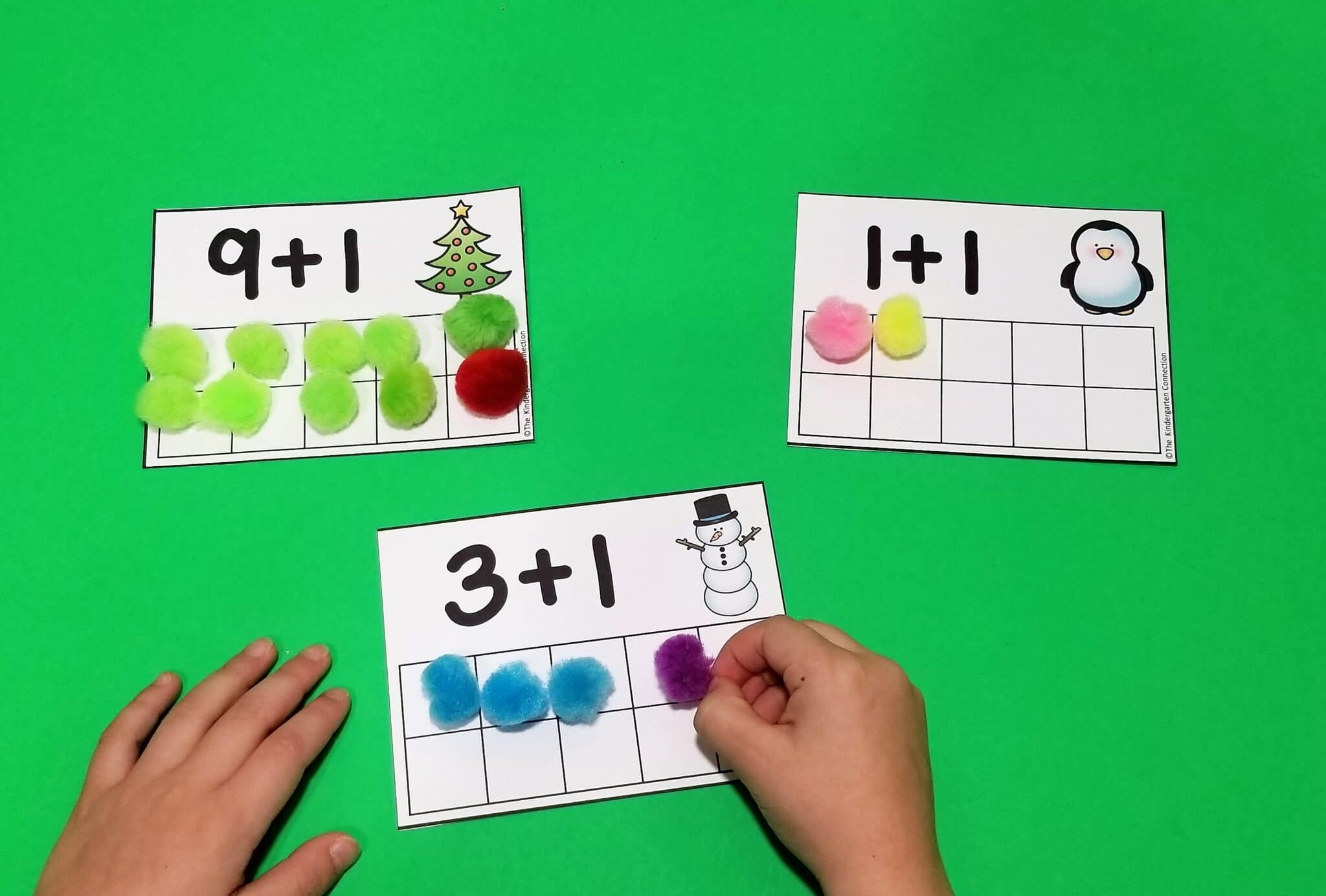 FREE Printable Christmas Addition Cards The Kindergarten Connection