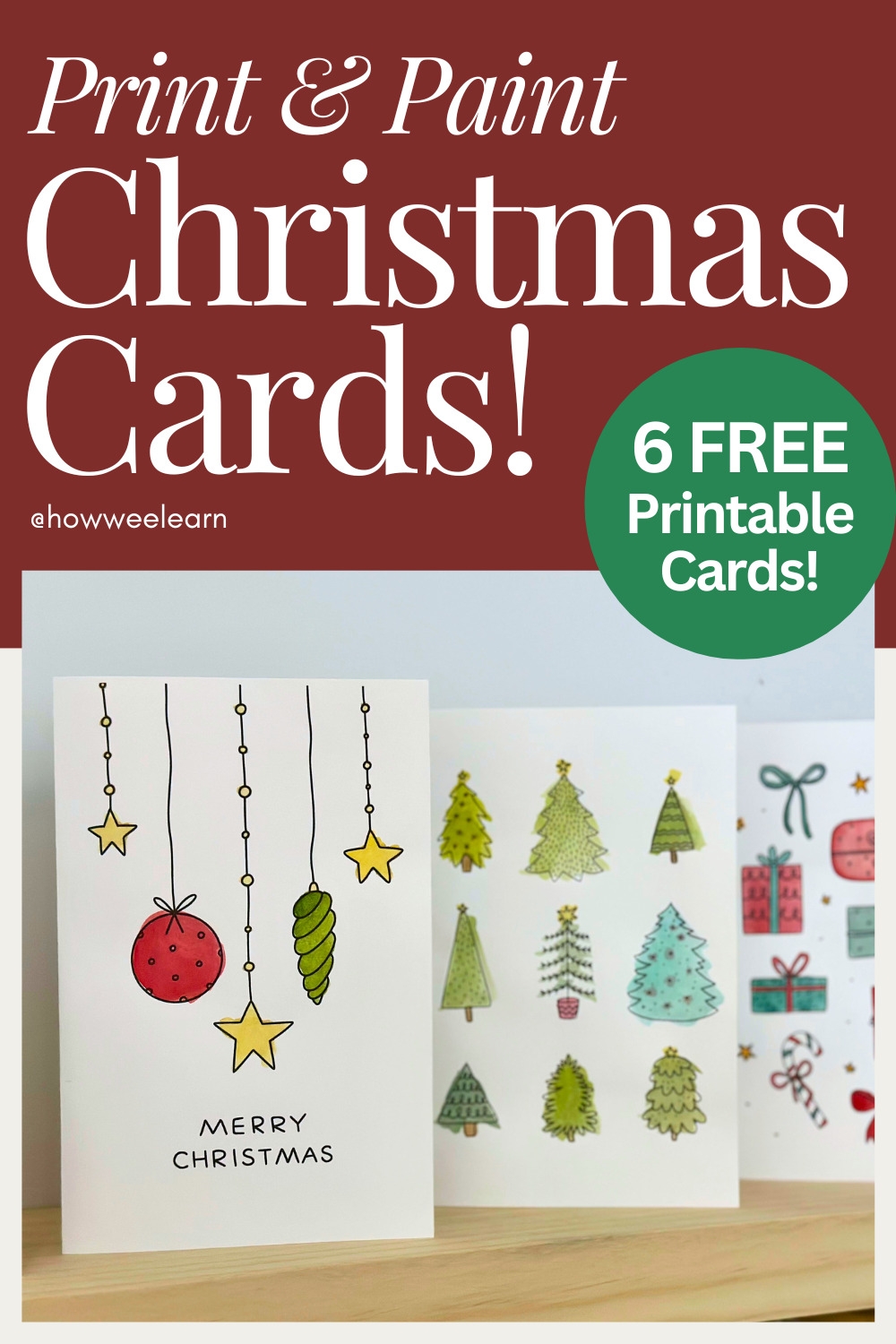 Printable Preschool Christmas Cards