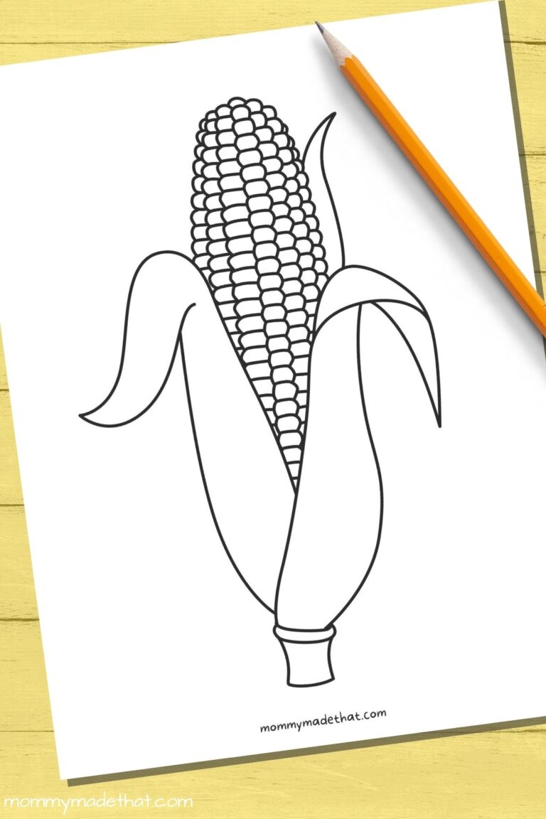Free Printable Corn Templates U0026 Outlines For Fall Crafts