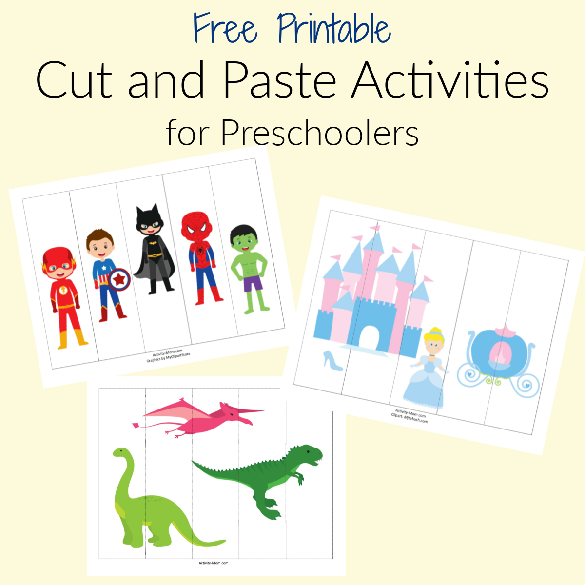 Printable Preschool Cut And Paste Worksheets