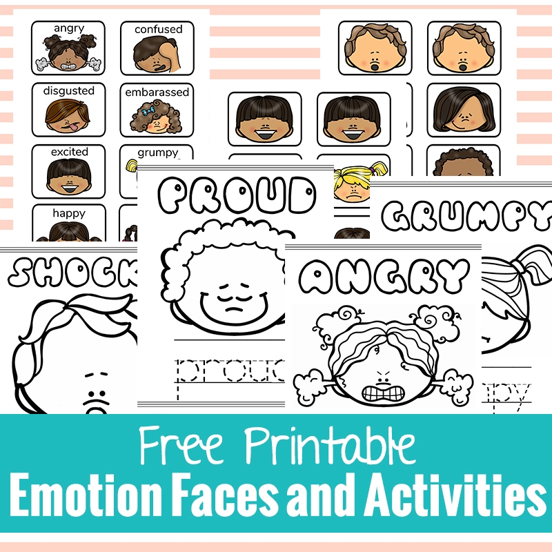 Free Printable Emotion Faces And Activities Natural Beach Living