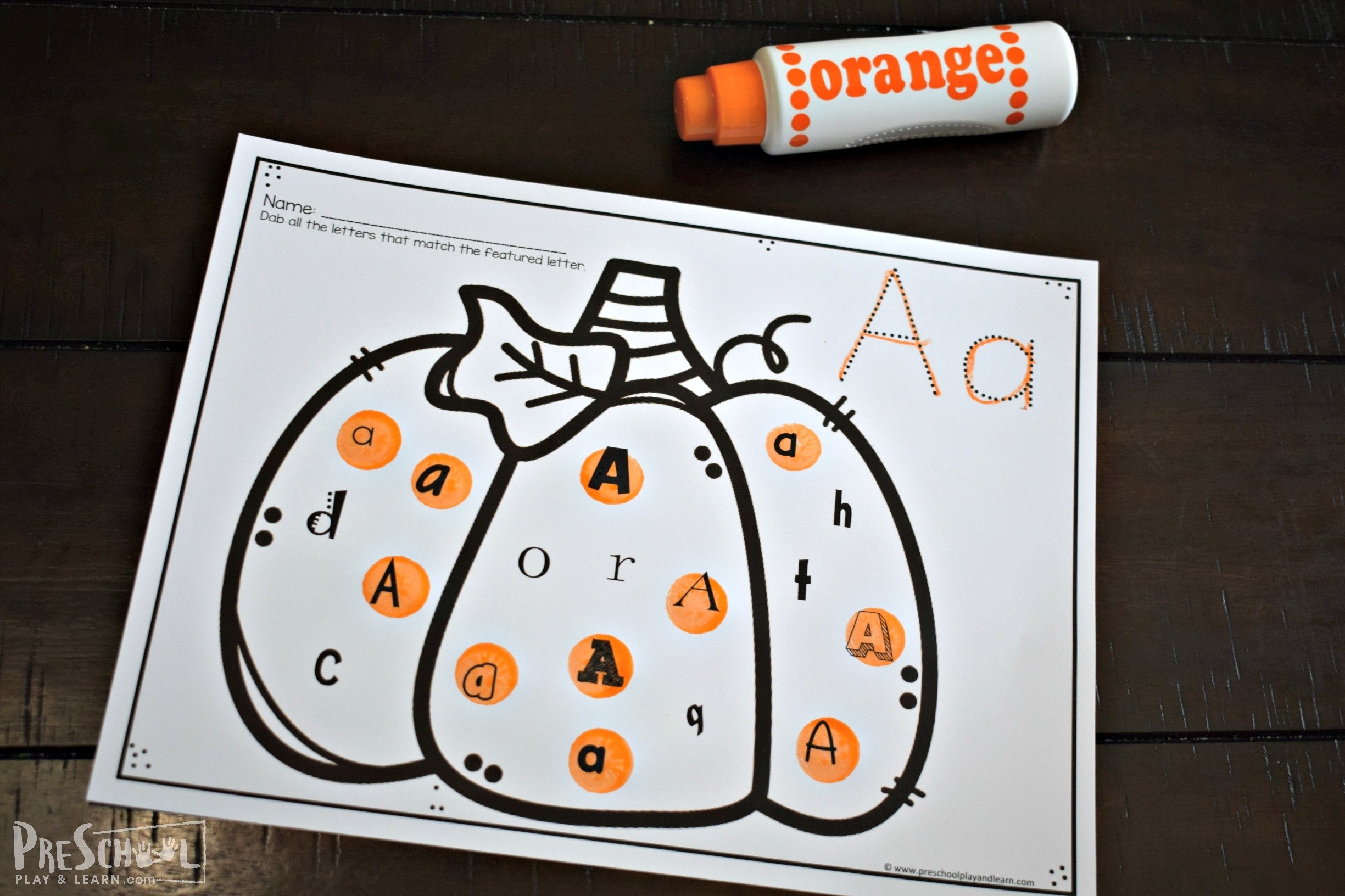 Printable Pumpkins For Preschool