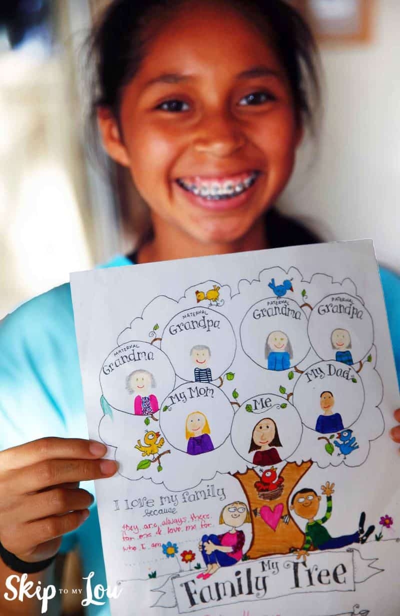 FREE Printable Family Tree Coloring Page Skip To My Lou