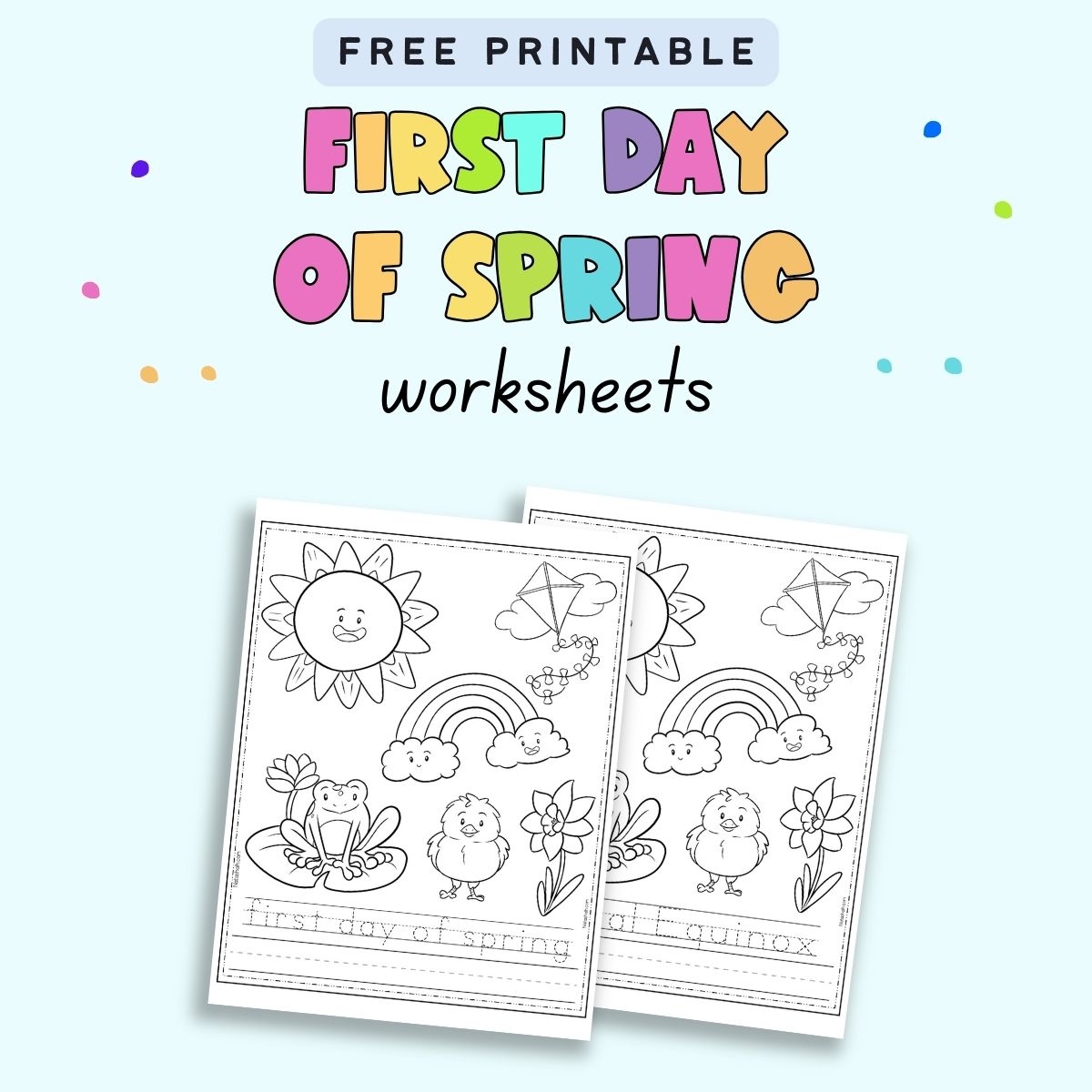 Printable Preschool Spring Worksheets