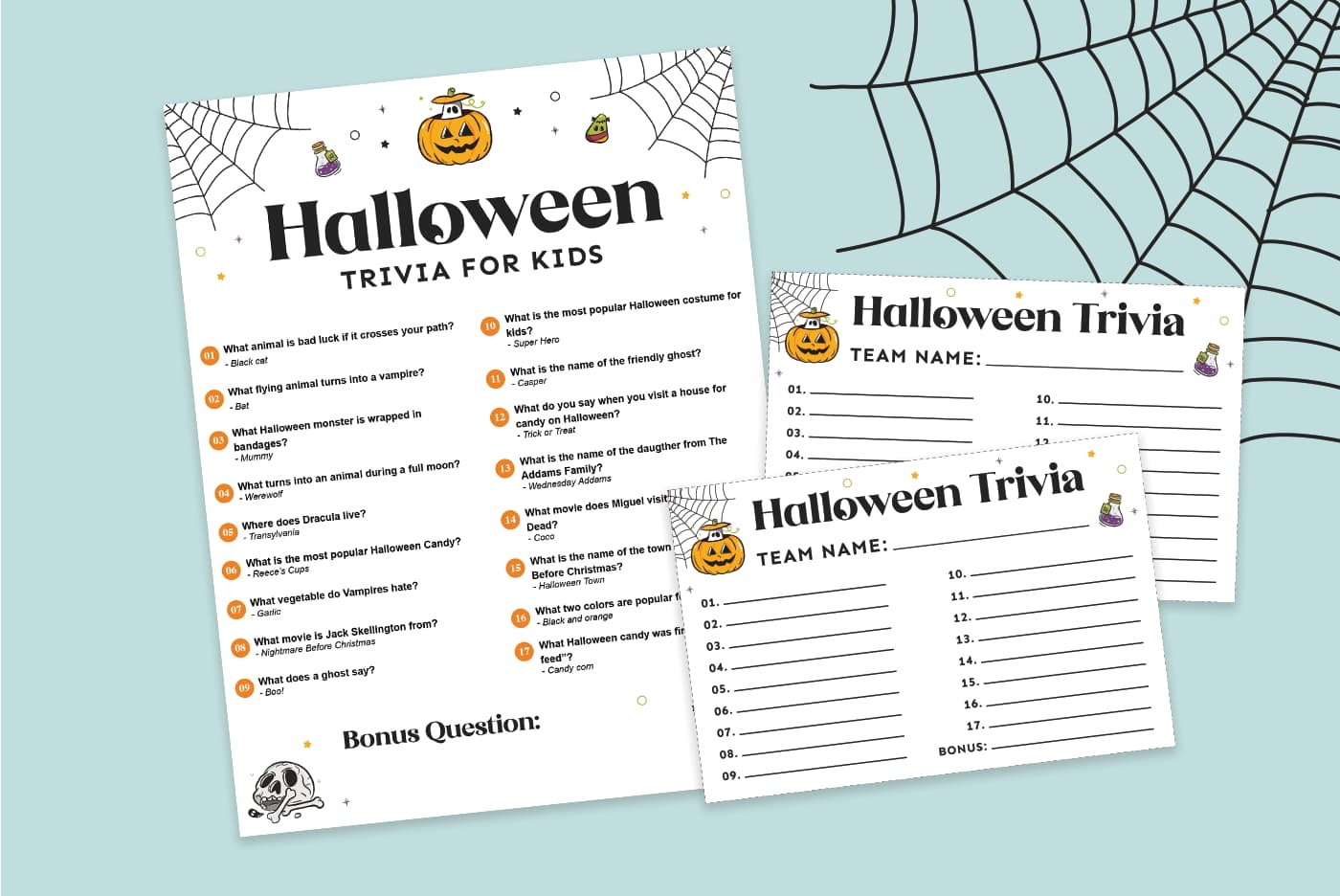Free Printable Halloween Trivia For Kids Favorite Printables