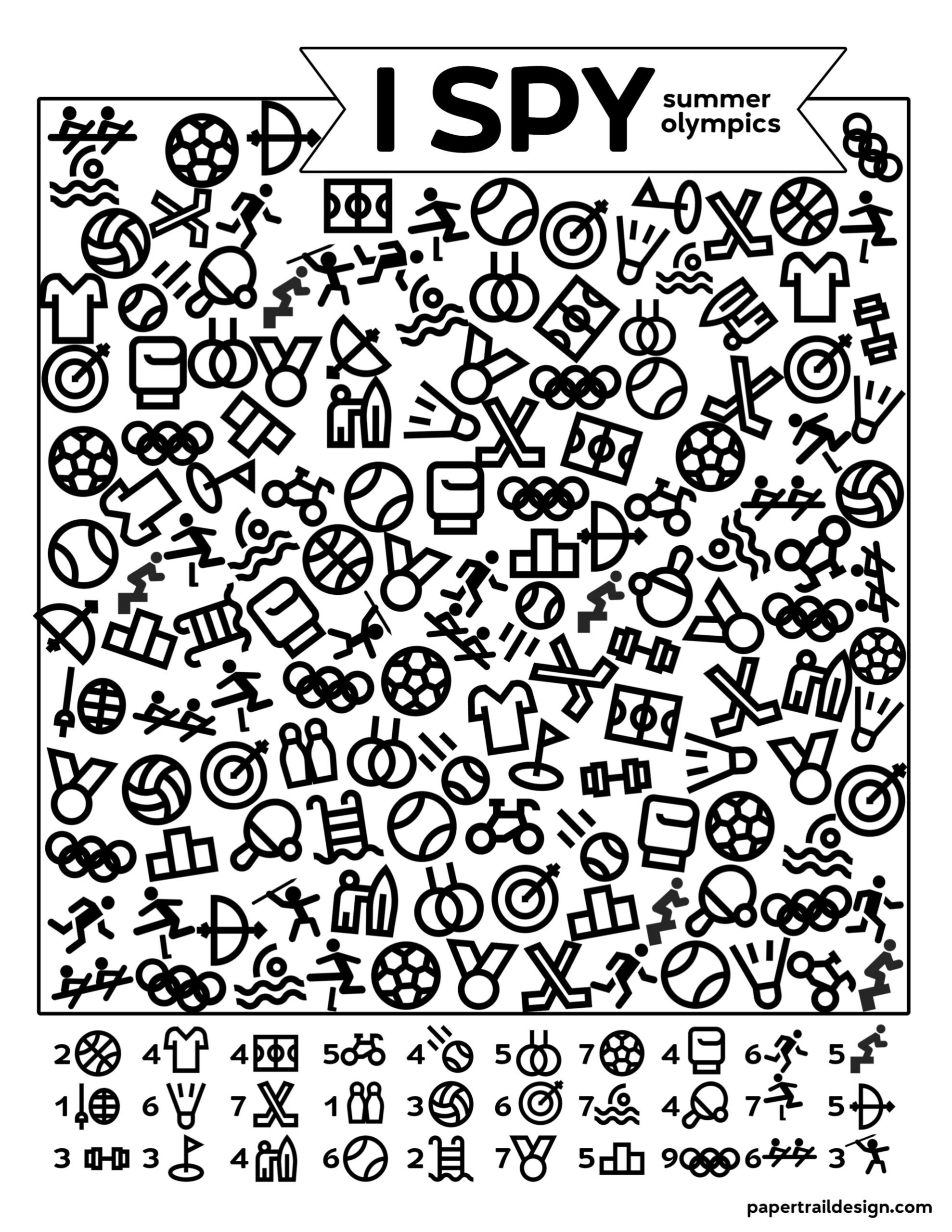 Free Printable Preschool Olympics Worksheets