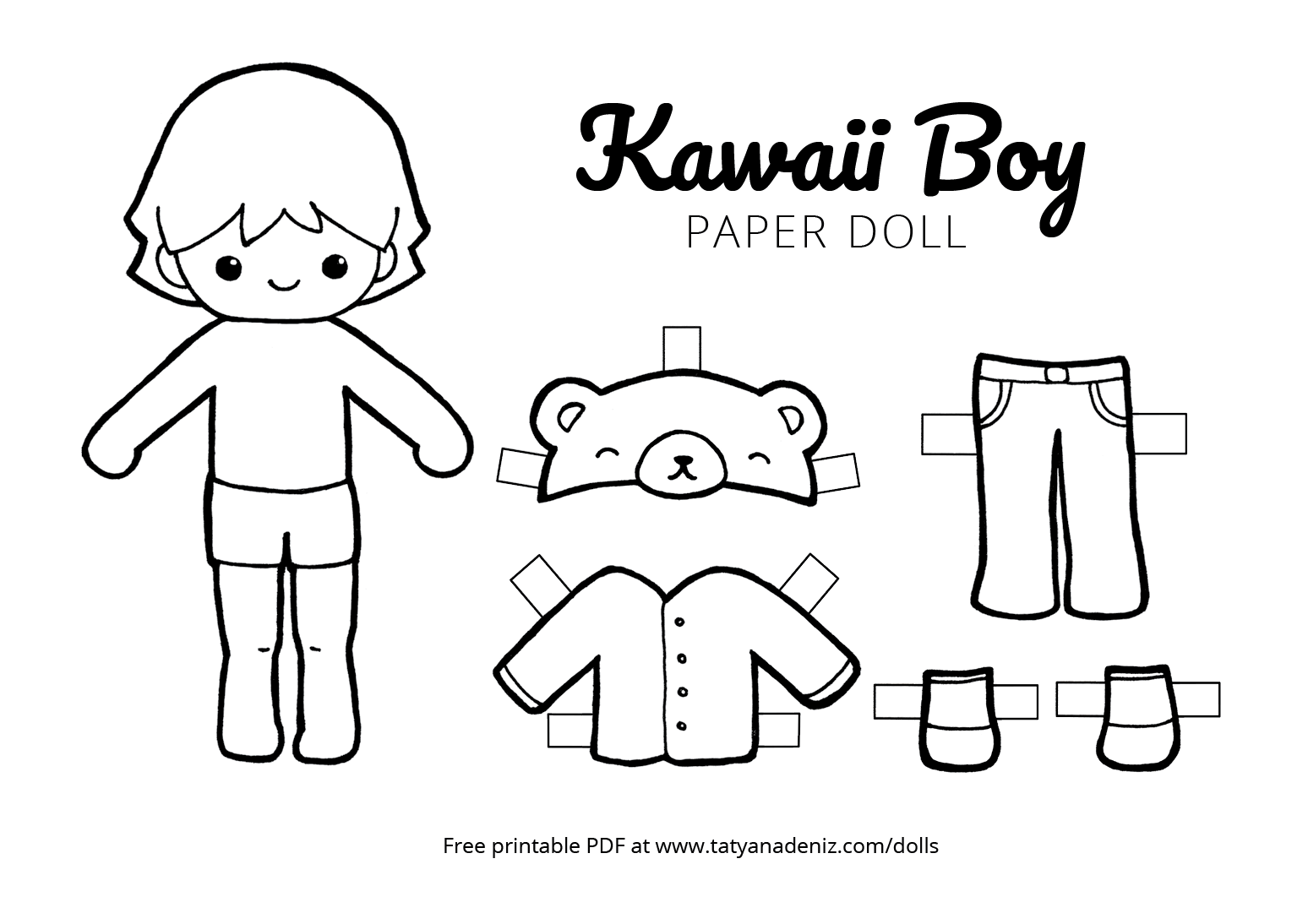 Printable Paper Dolls For Preschool