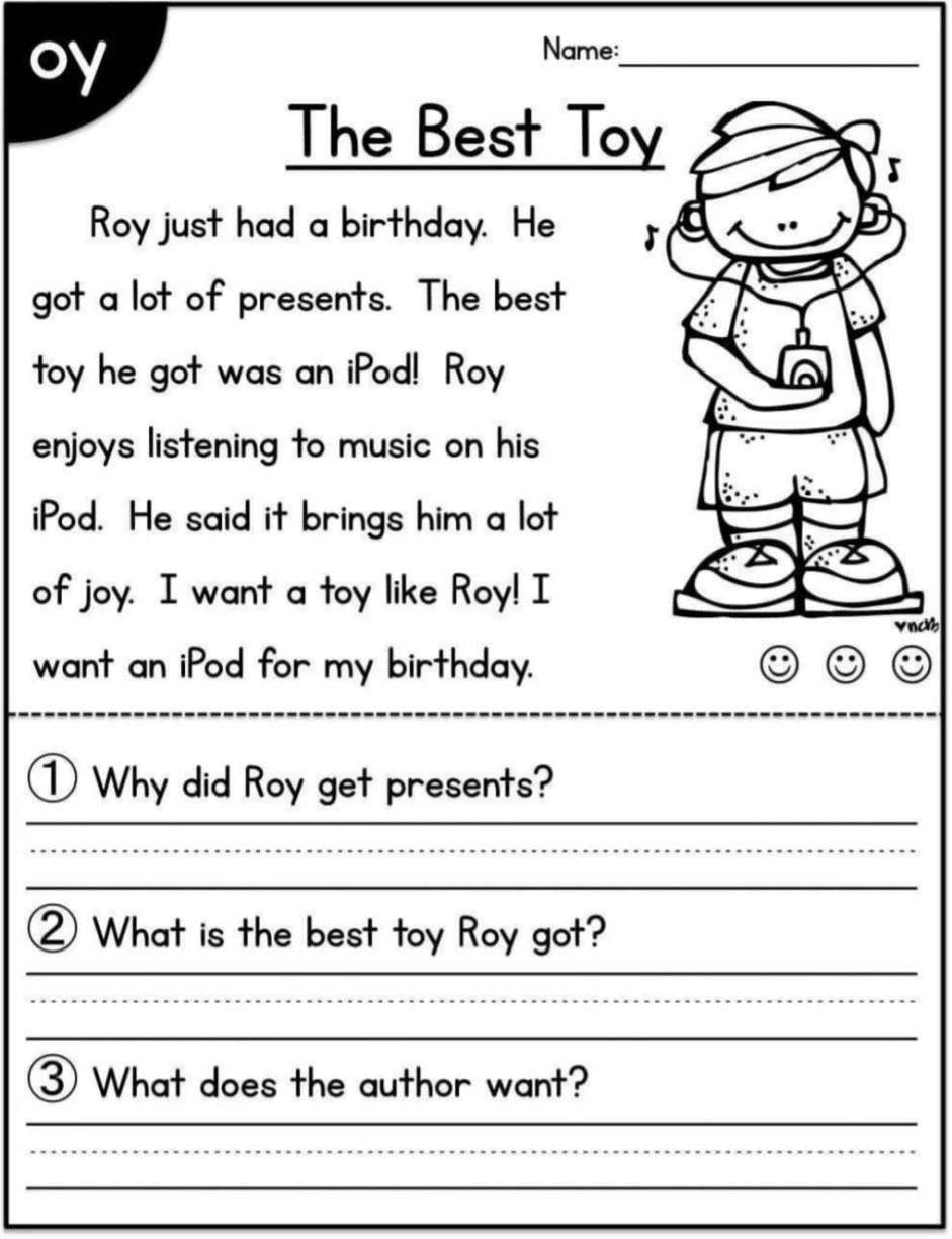 Printable Reading Worksheet For Preschool