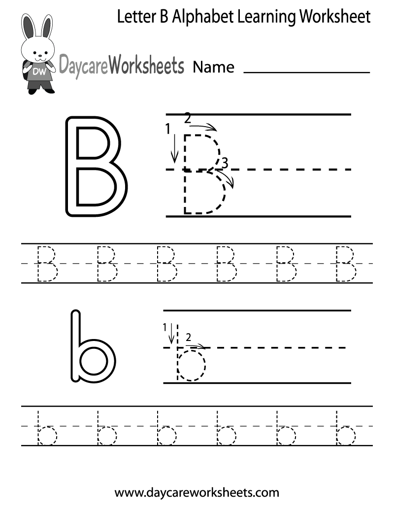 Free Printable Preschool Letter B Worksheets