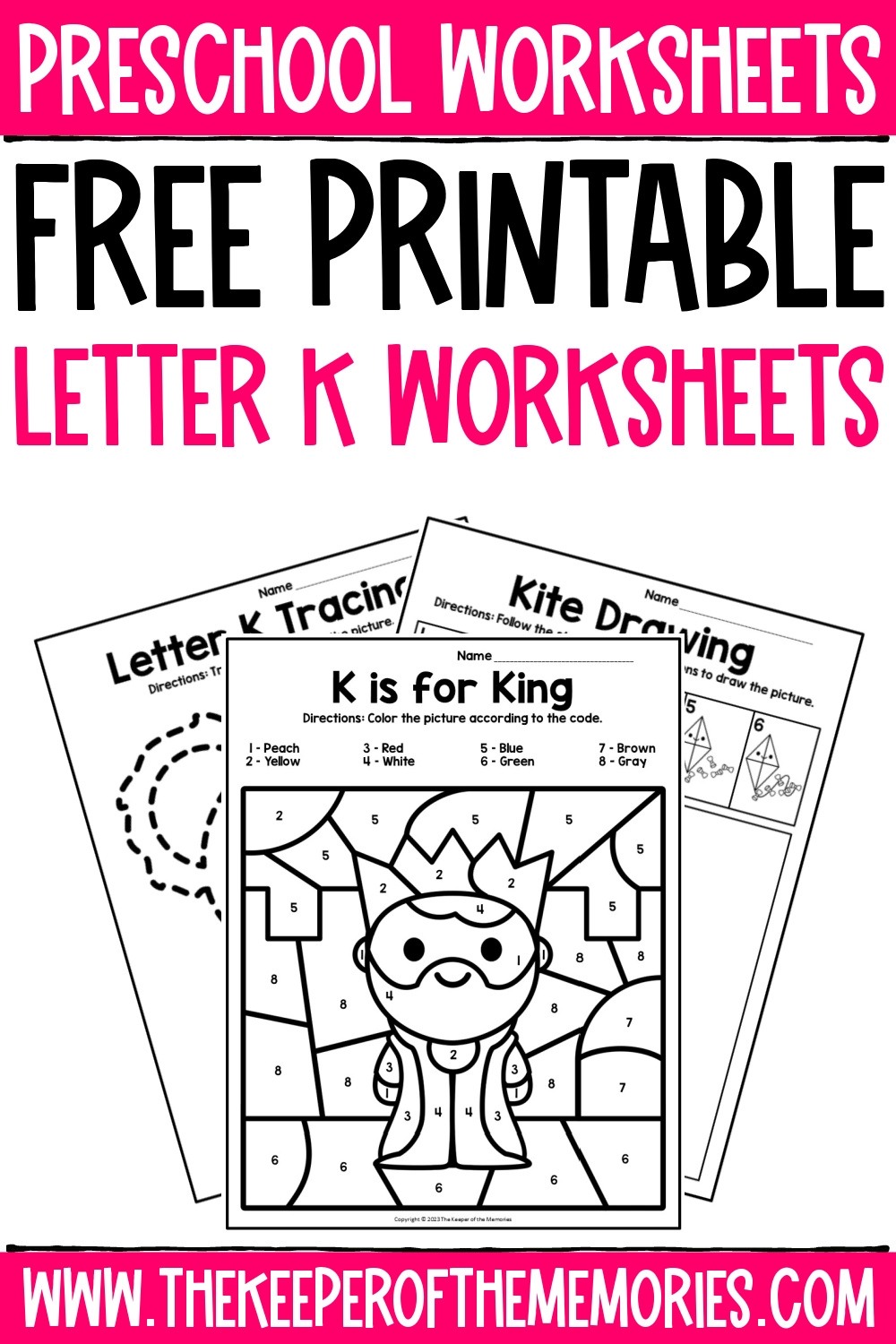 Printable Letter K Worksheets For Preschool