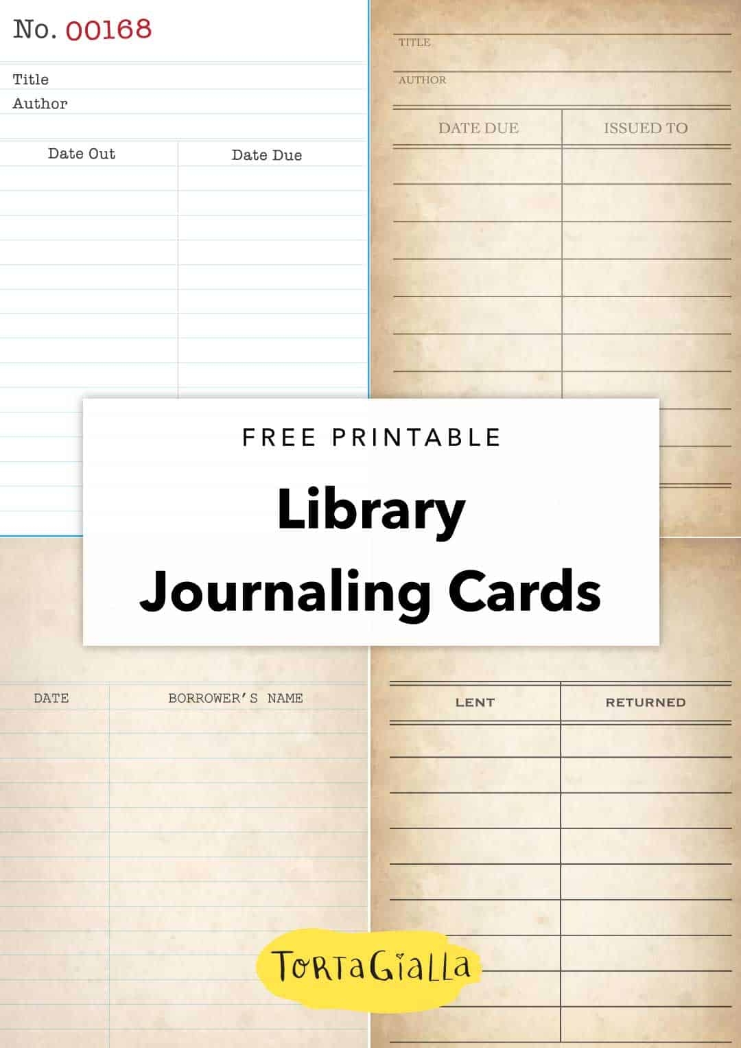 Printable Library Card Template For Preschool