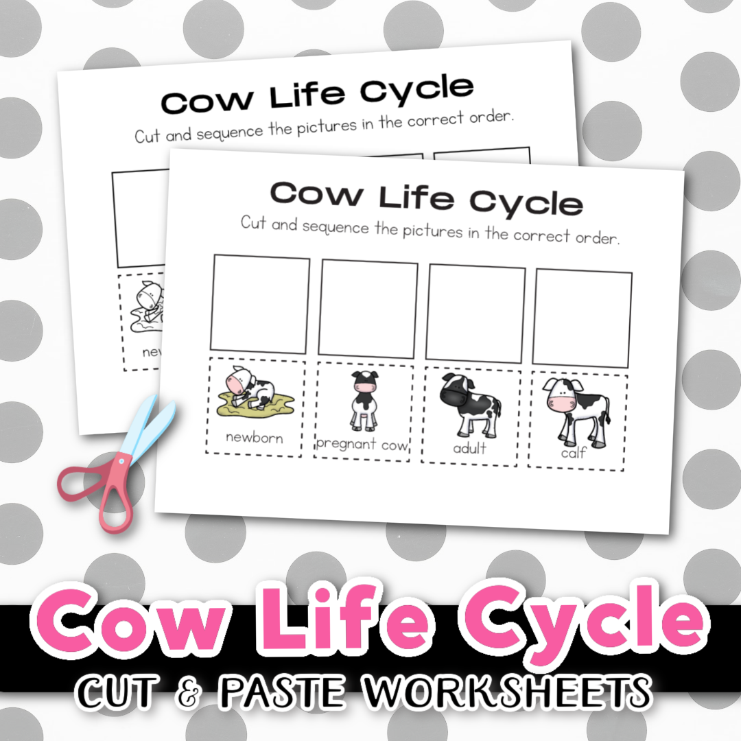 Printable Preschool Worksheets Of A Cow