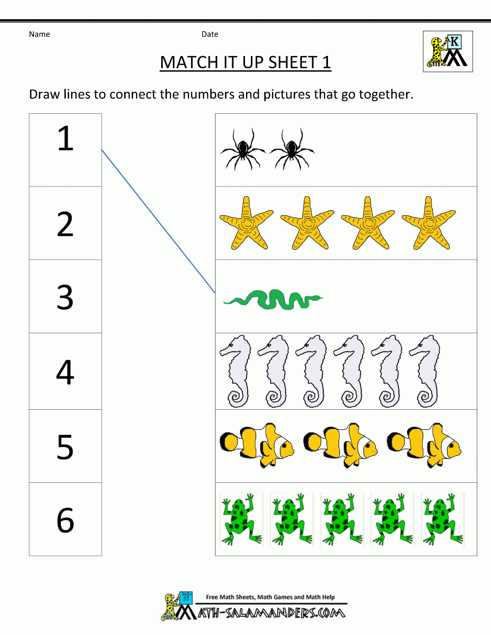 Free Printable Math Worksheets For Kindergarten And Preschool Worksheets Library