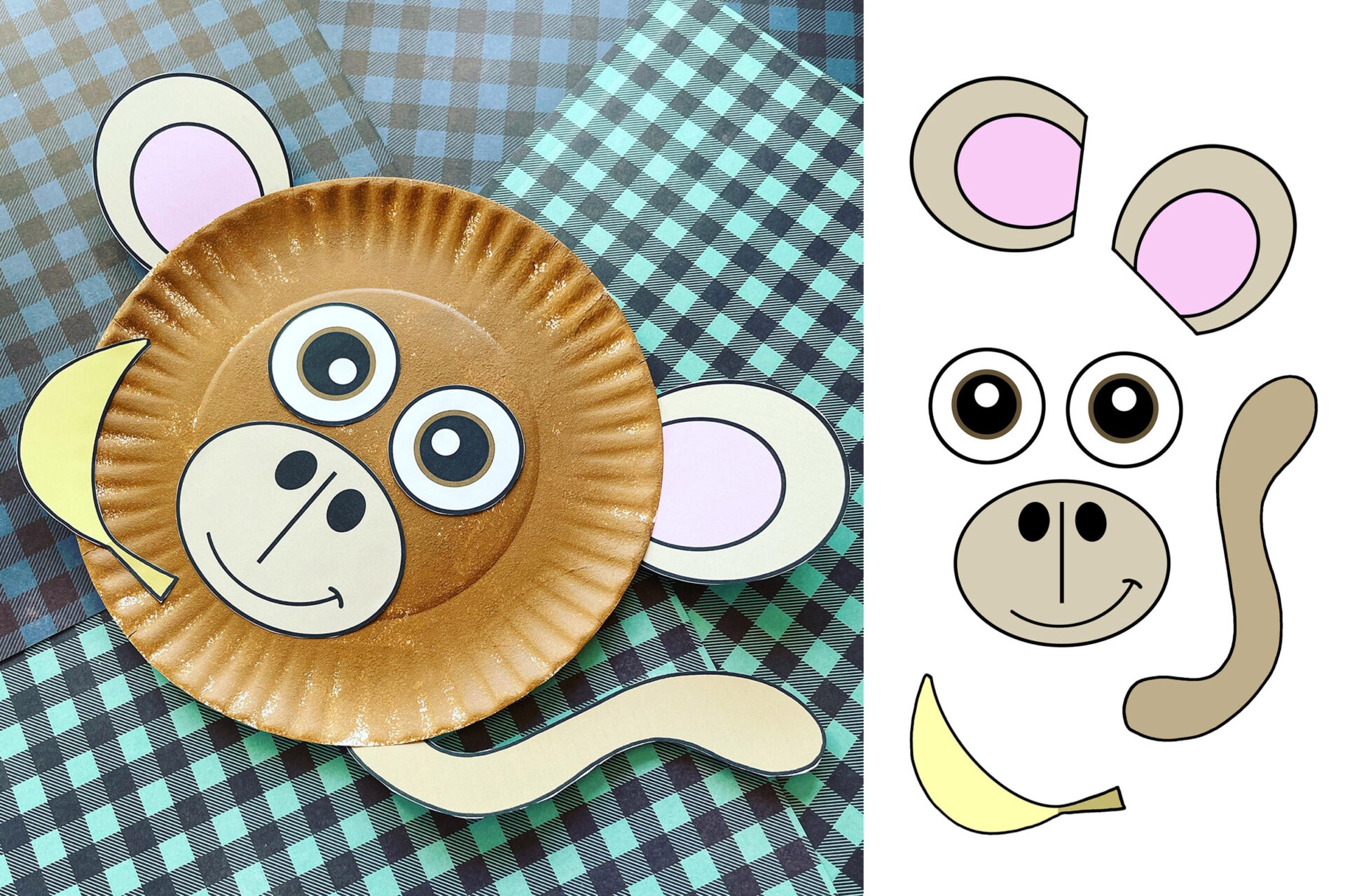 Free Printable Monkey Craft For Preschool The Hollydog Blog