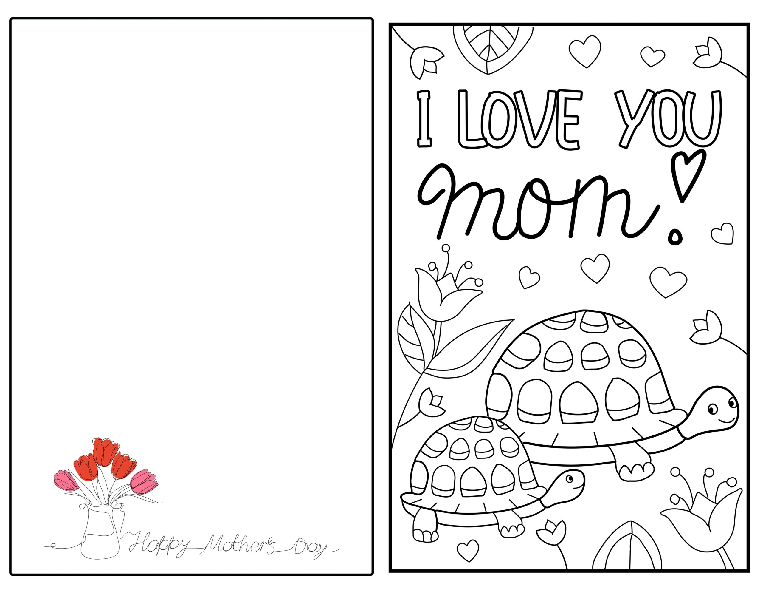 Free Printable Mother s Day Cards To Color And More For Kids Happy Toddler Playtime