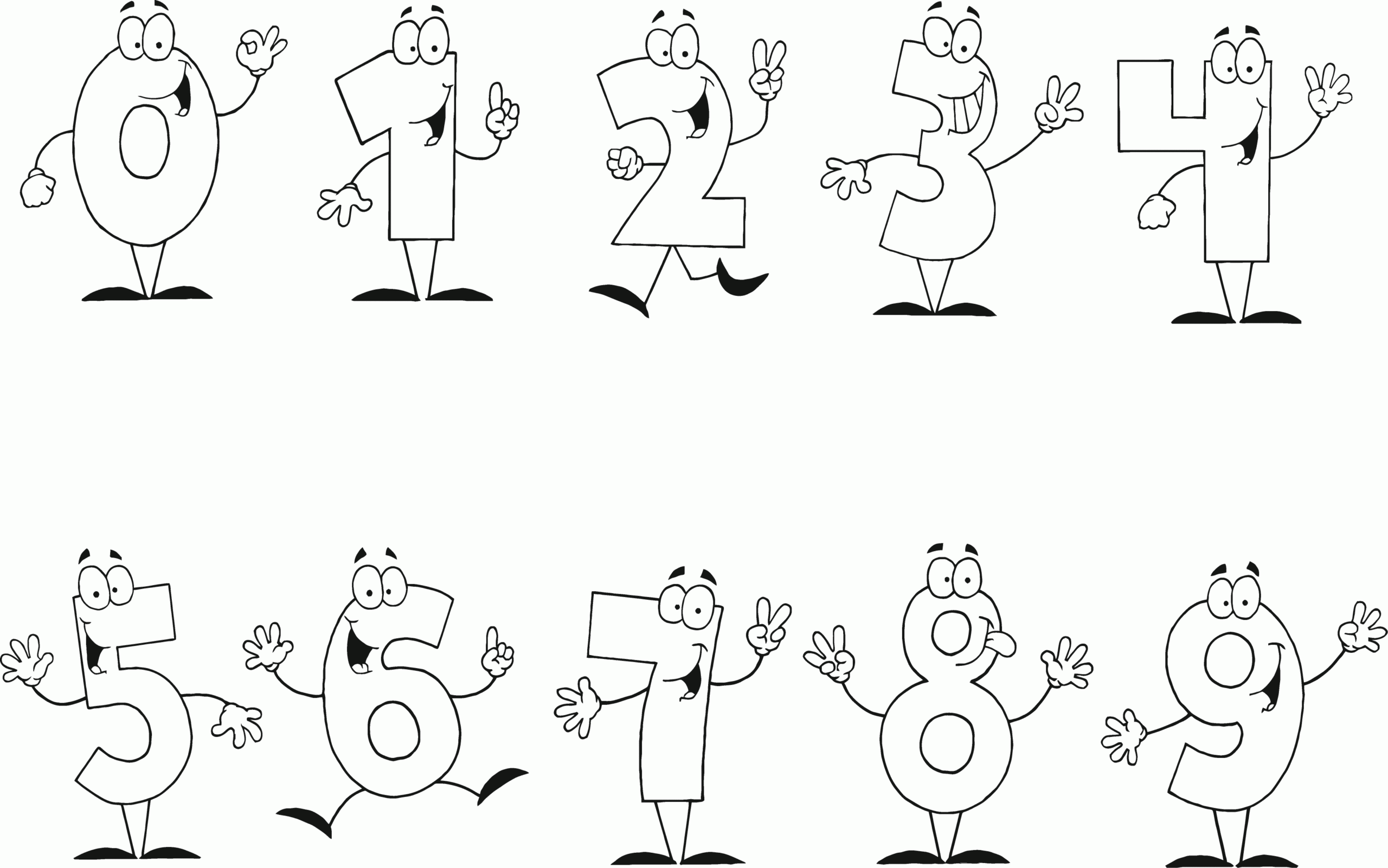 Free Printable Number Coloring Pages For Kids Worksheets Library