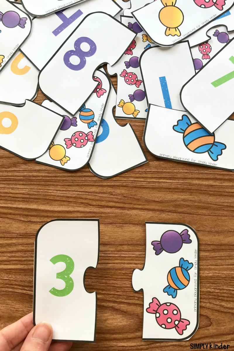 Free Printable Number Match Puzzles Simply Kinder