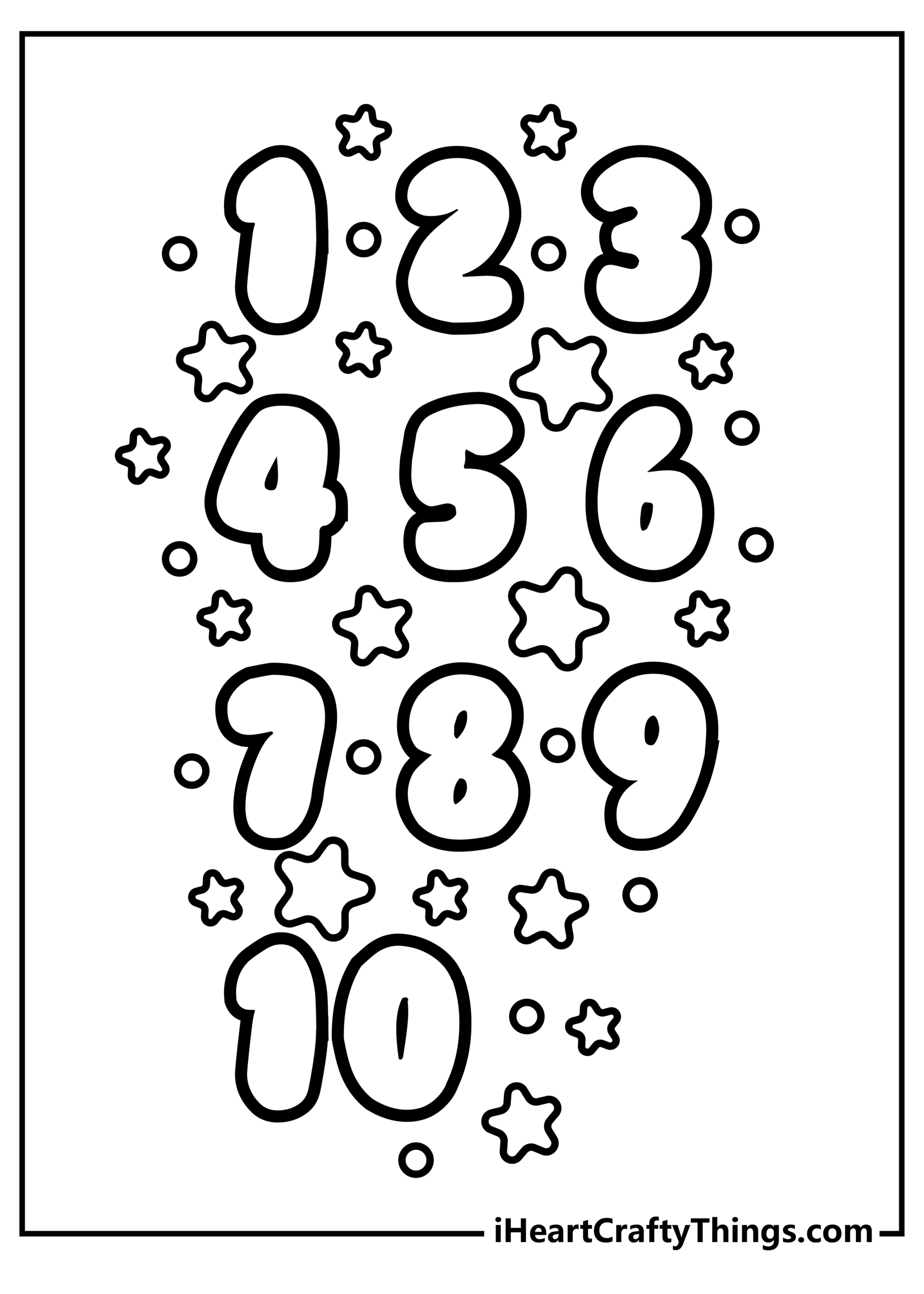 Free Printable Numbers To Color Download Free Printable Numbers To Color Png Images Free Worksheets On Clipart Library