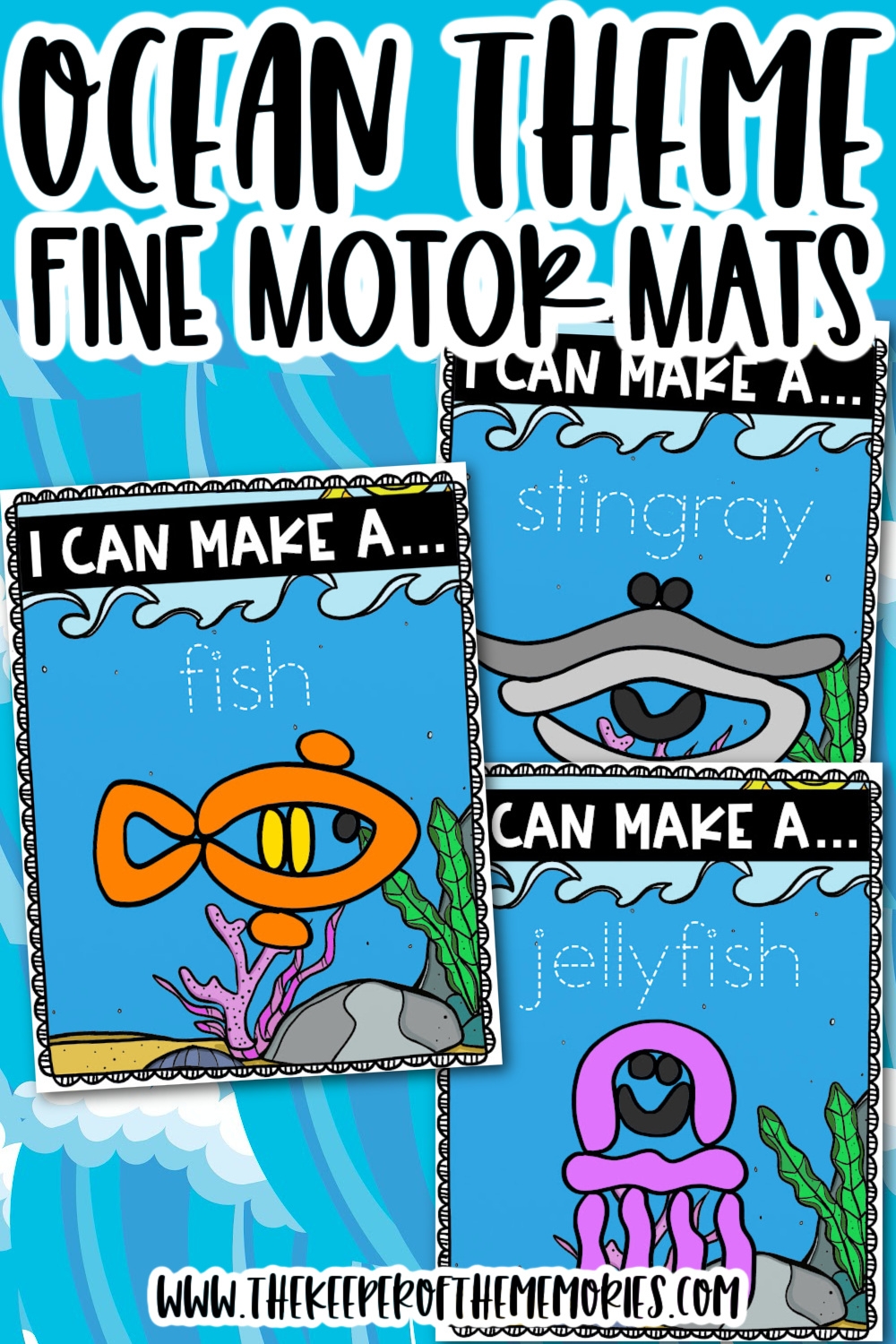 Free Printable Ocean Playdough Mats The Keeper Of The Memories