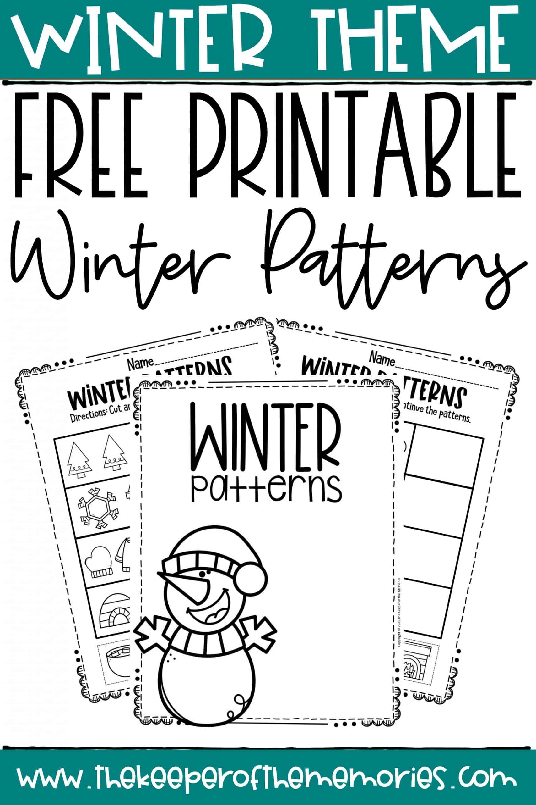 Free Printable Winter Worksheets For Preschool