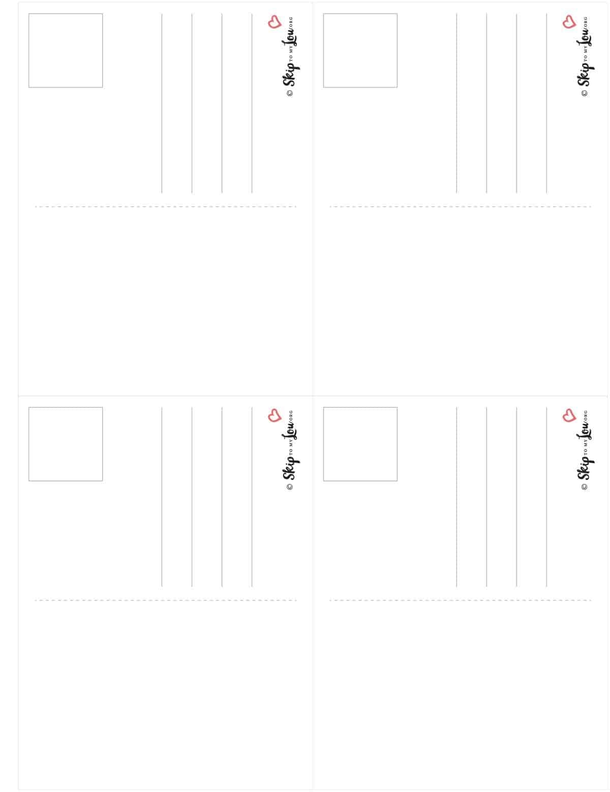 Free Printable Postcards To Encourage Friends Skip To My Lou