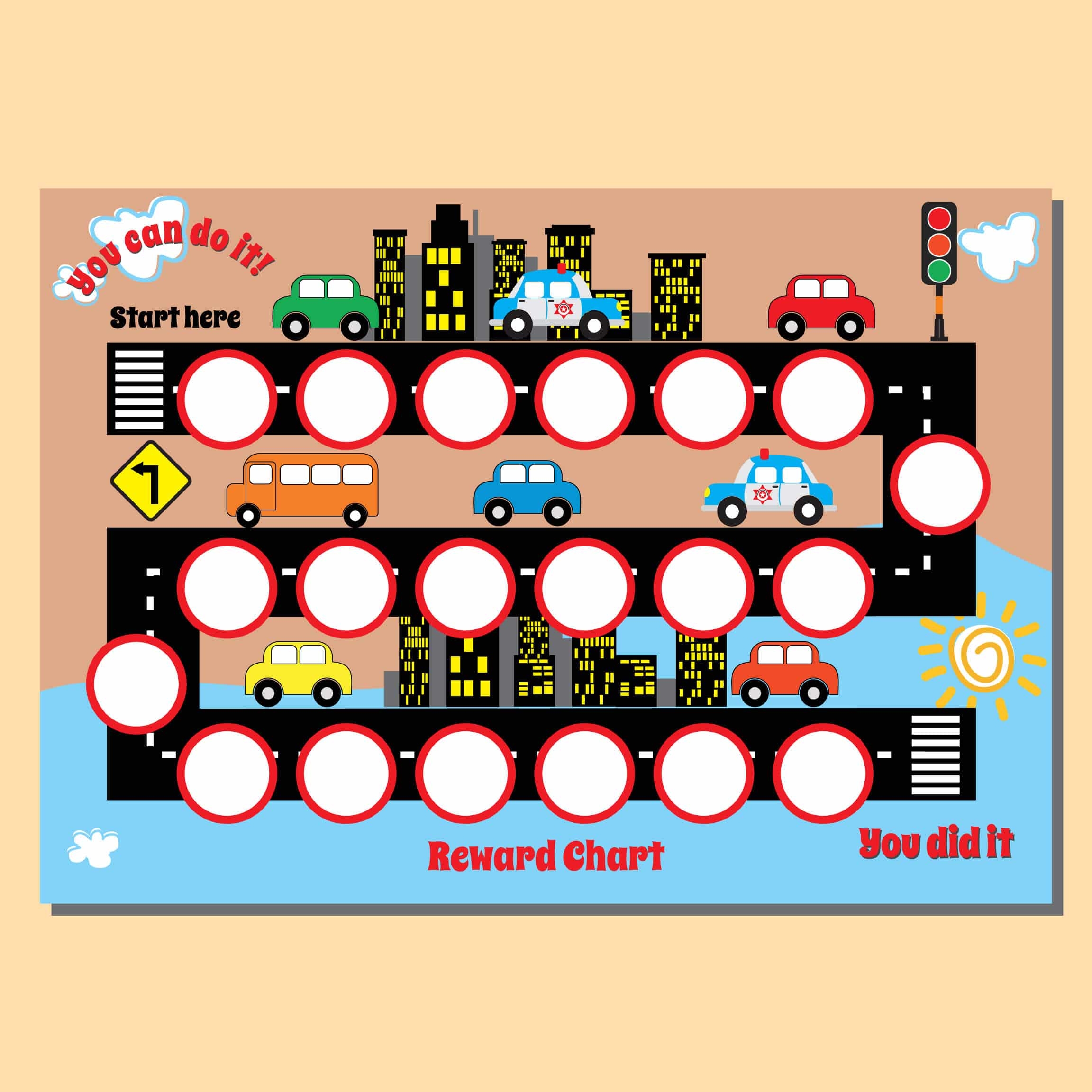 Printable Potty Chart For Preschool