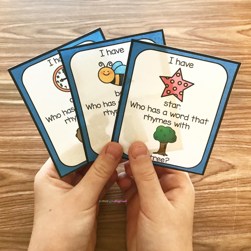 Free Printable Rhyming I Have Who Has Game Primary Playground