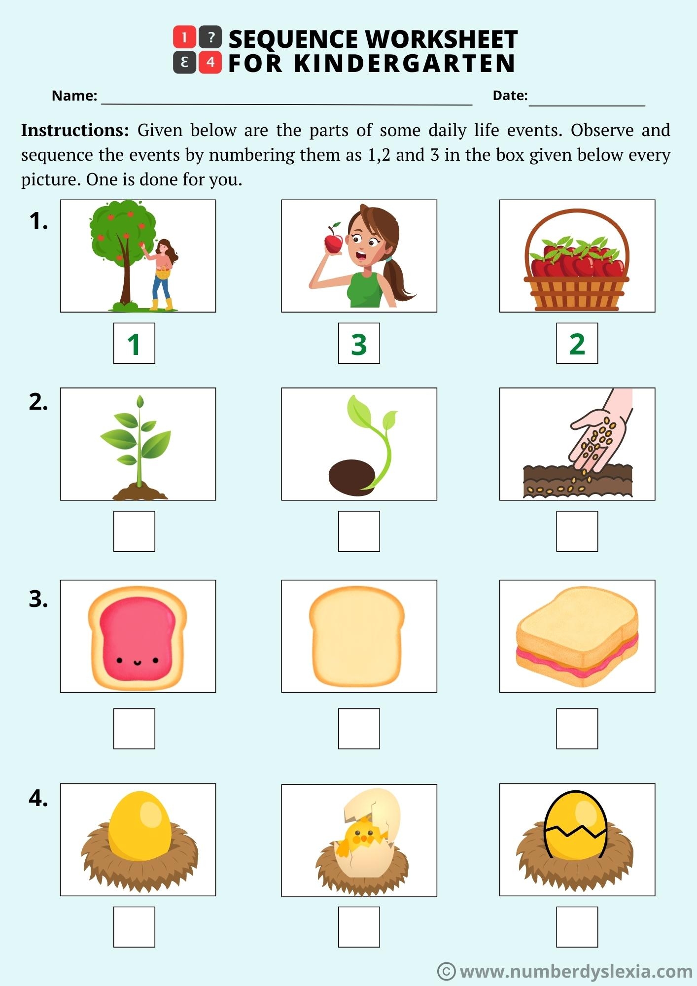 Free Printable Sequence Of Events Worksheets Worksheets Library