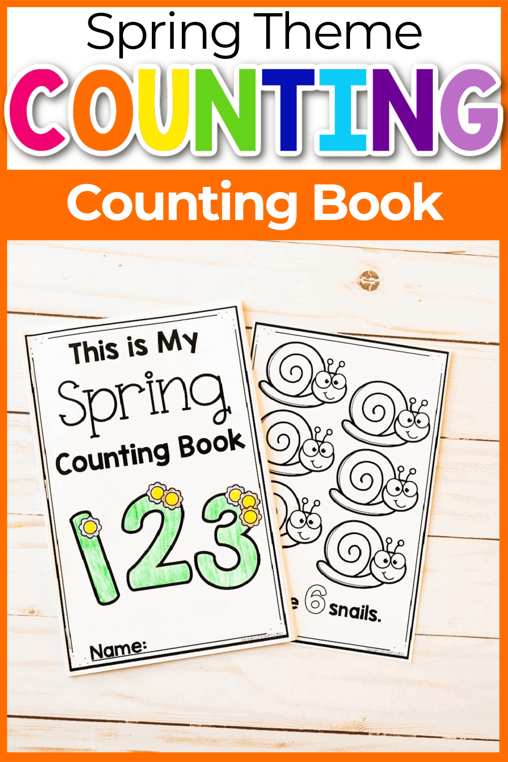 Free Printable Spring Counting Book For Preschool