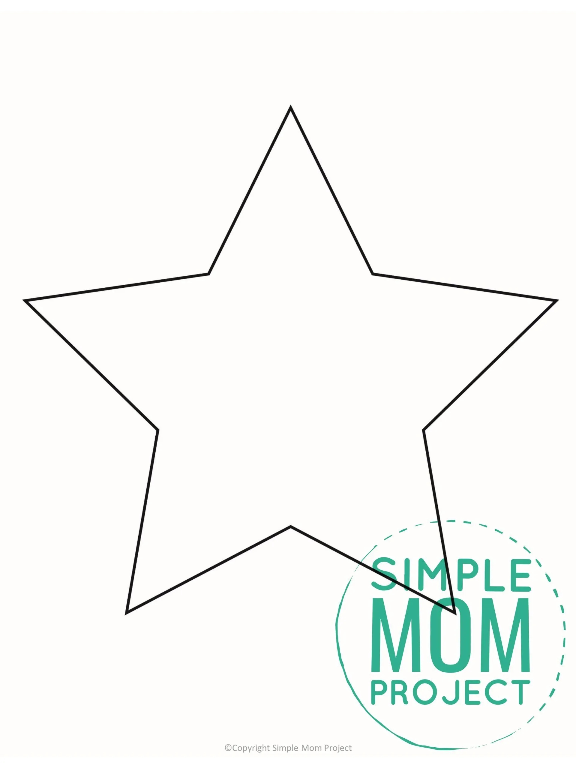 Free Printable Star Template Simple Mom Project
