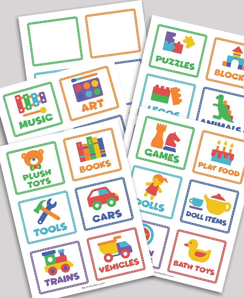 Free Printable Toy Storage Labels U0026 Toy Organizing Tips Sunny 