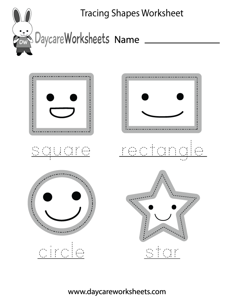 Toddler Free Printable Preschool Tracing Worksheets
