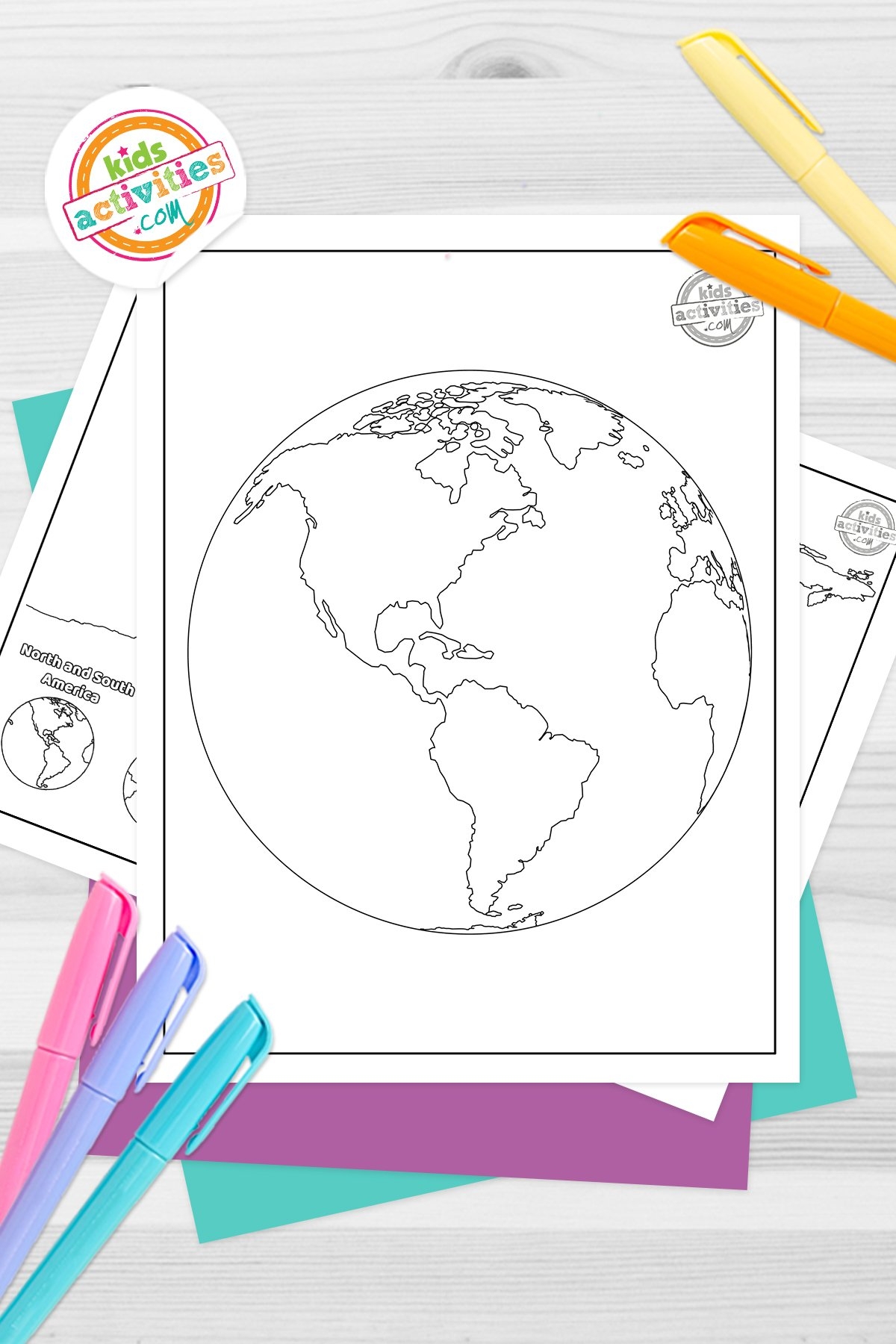 Free Printable World Map Coloring Pages Kids Activities Blog Worksheets Library