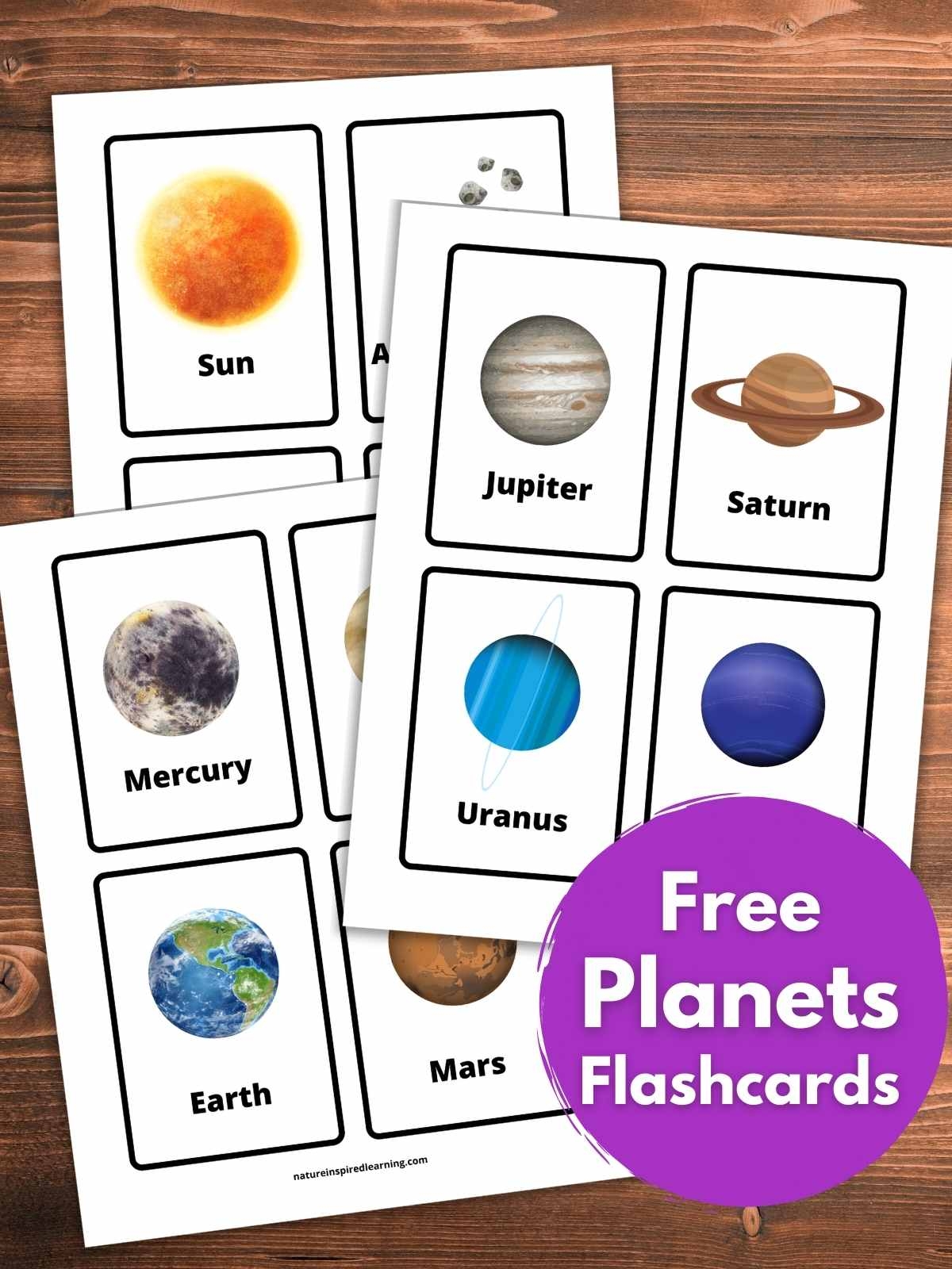 Free Solar System Flashcards Nature Inspired Learning
