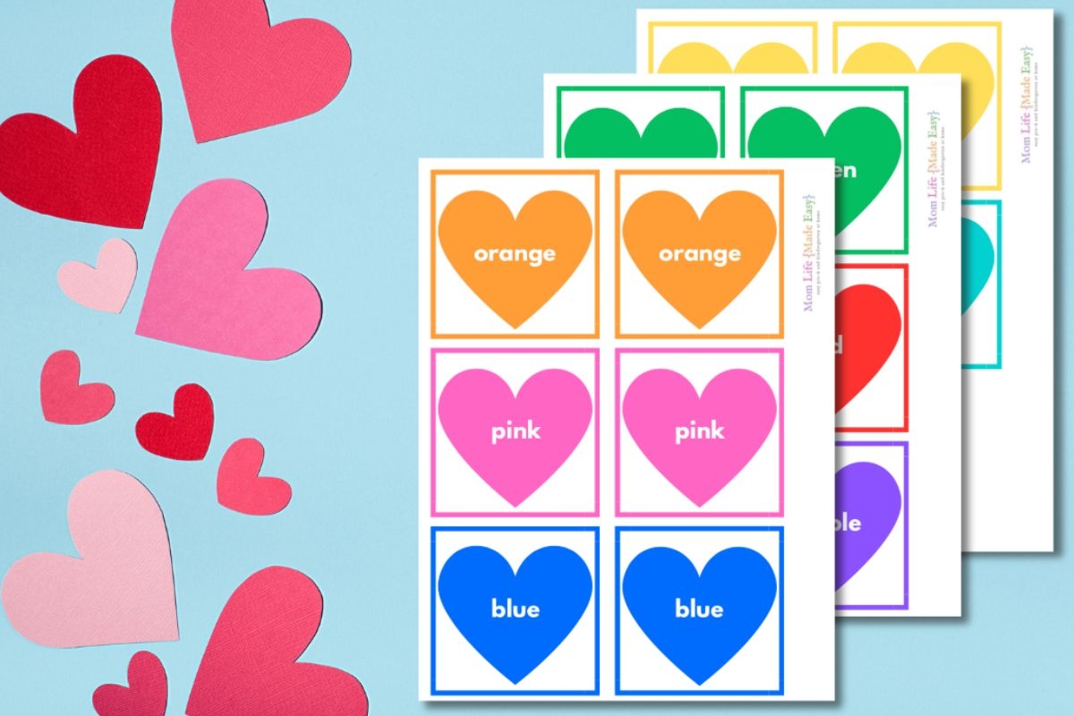 Free Valentine Printable Matching Game For Preschoolers Mom Life Made Easy
