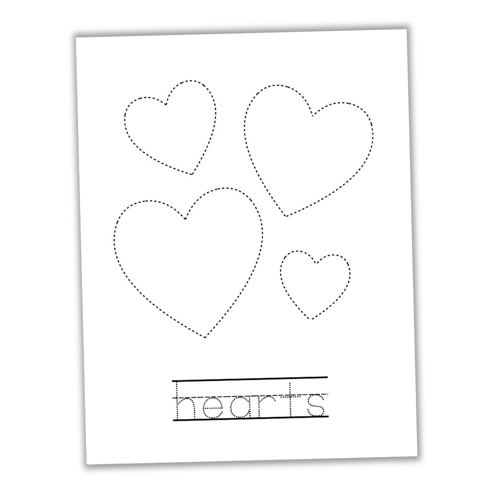 Free Valentine s Day Tracing Worksheets The Craft at Home Family