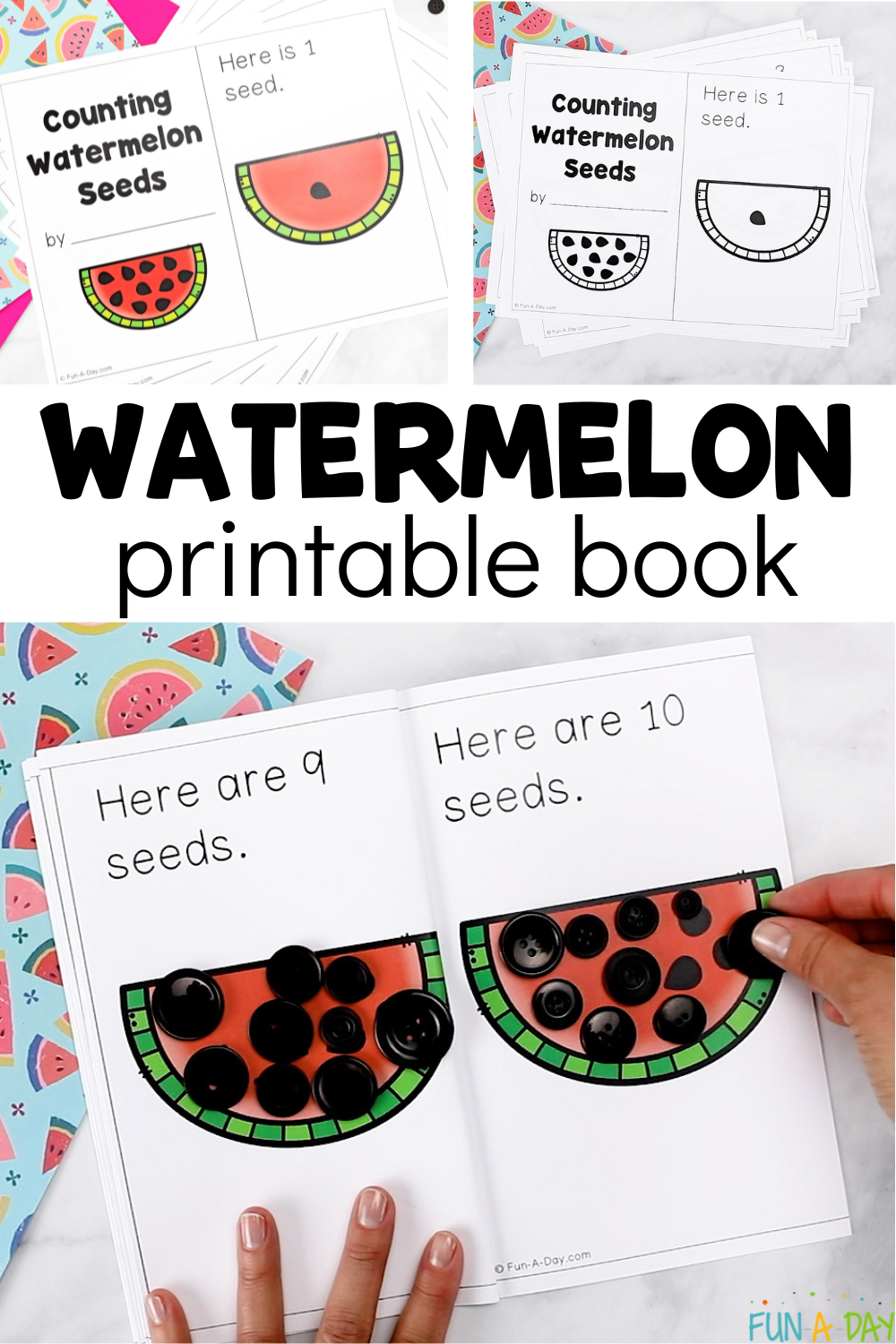 Free Watermelon Printable Book Fun A Day