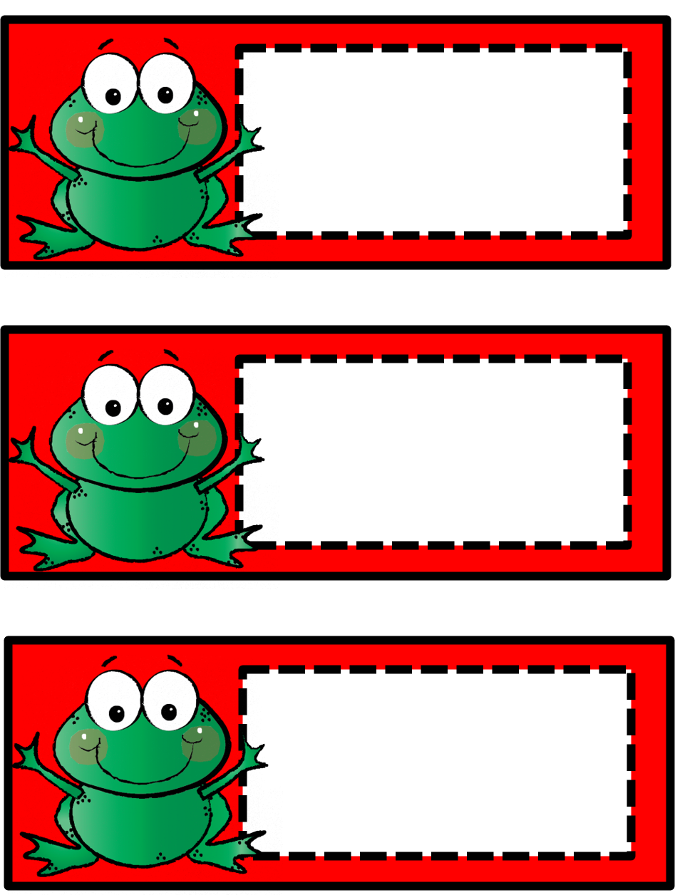 Frog Cut Outs Name Labels Name Tags Made By Teachers