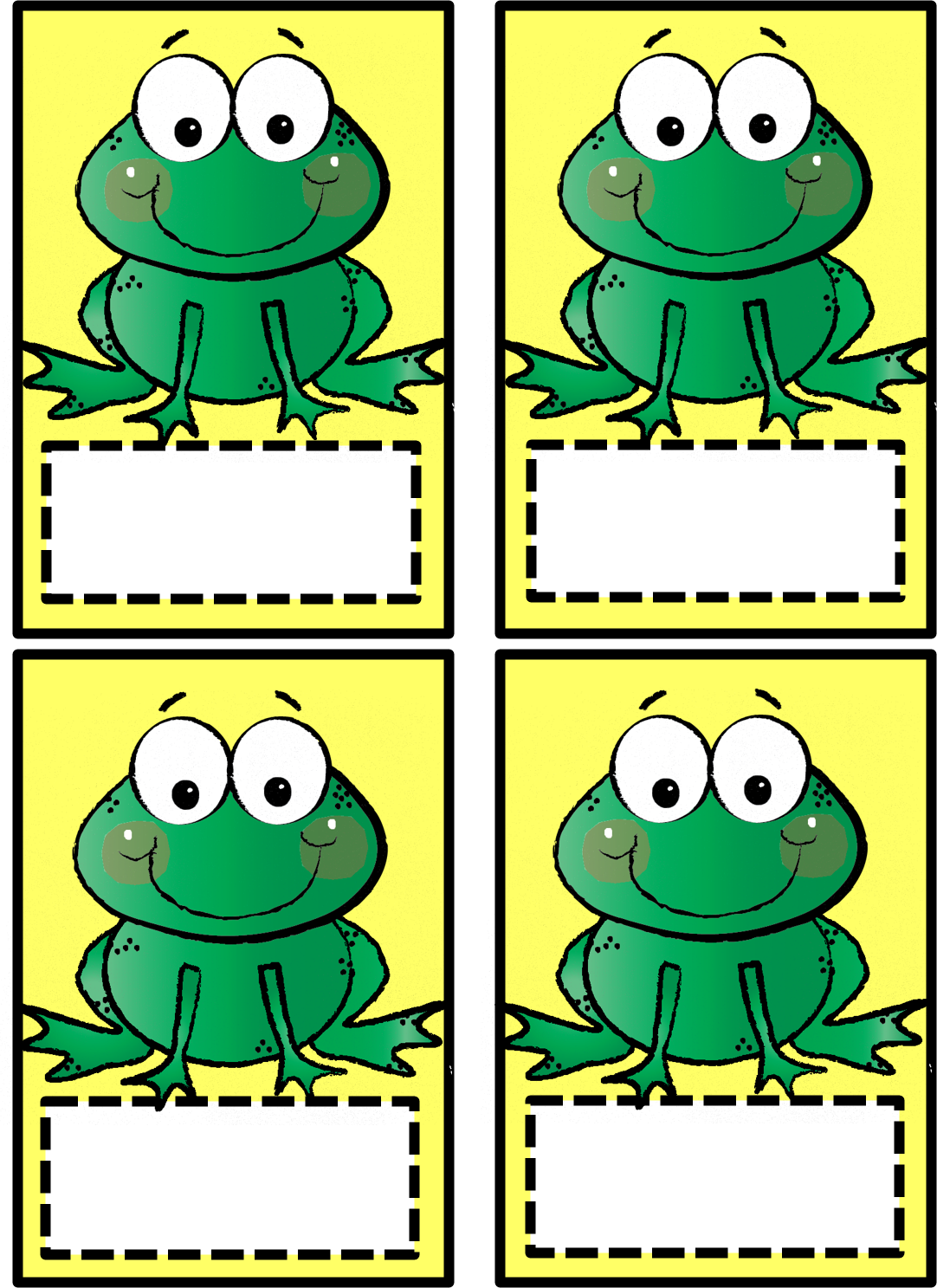 Frog Cut Outs Name Labels Name Tags Made By Teachers