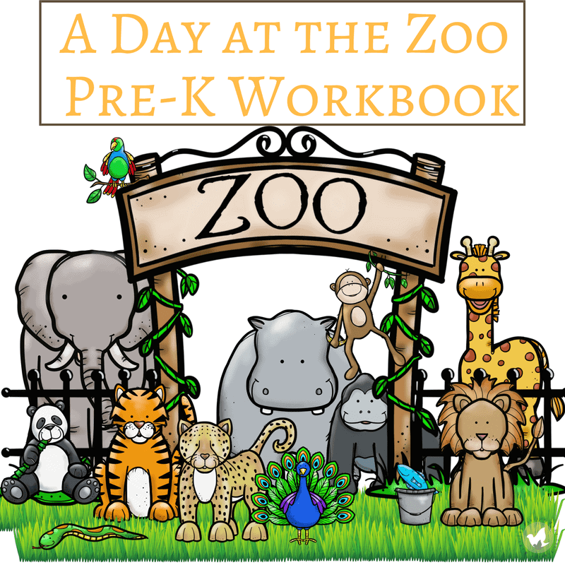 Fun Preschool Zoo Animal Printables A Day At The Zoo Workbook The Fervent Mama