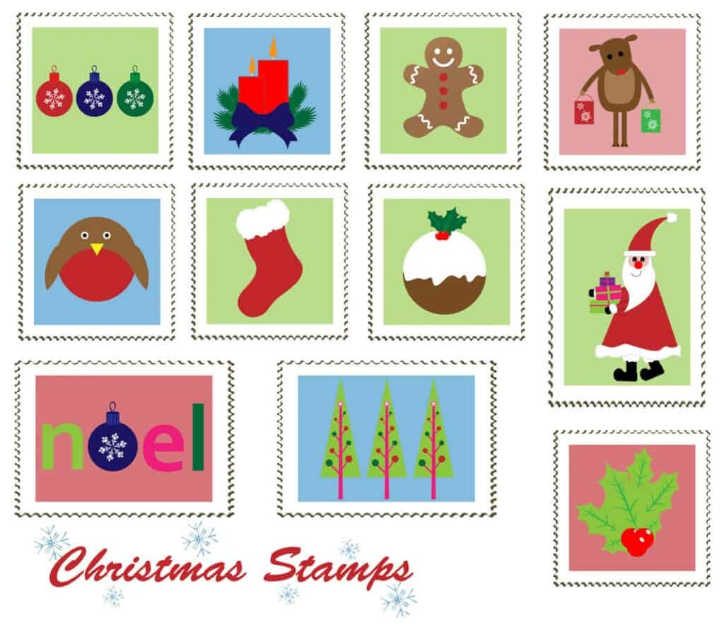 Fun To Make Holiday Gelatin Postage Stamps Lick And Stick Oh The Things We ll Make 