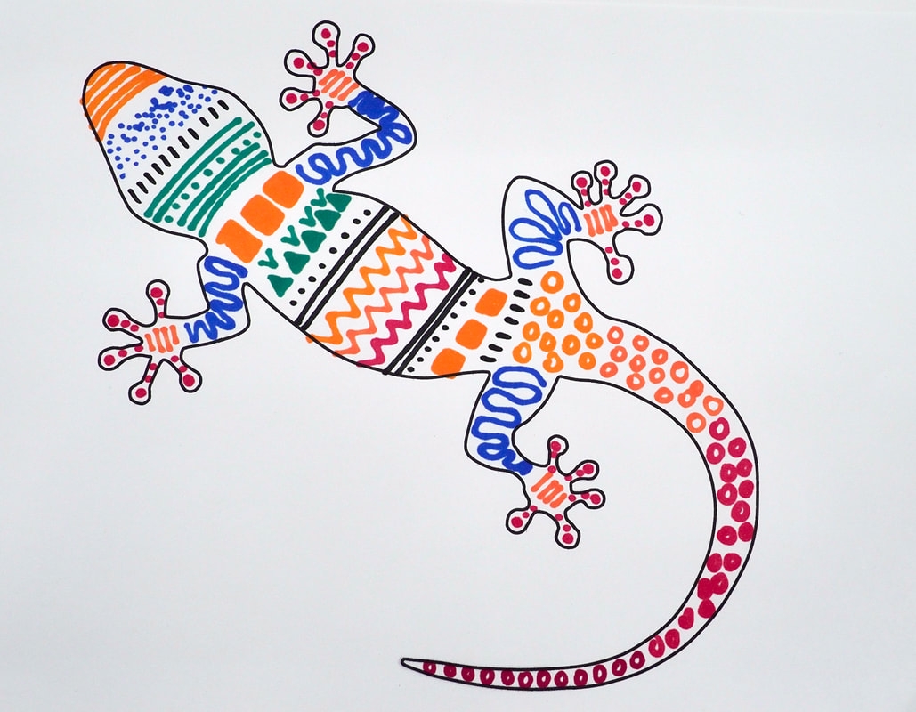 Gecko Colouring Pages