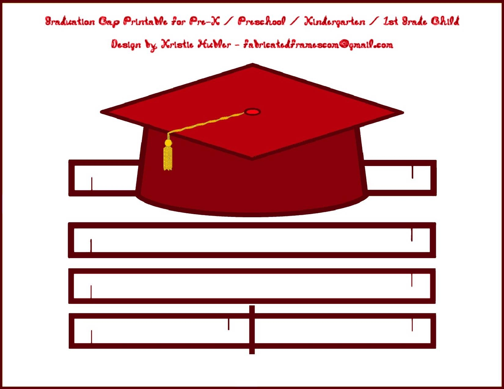 Printable Preschool Graduation Hats