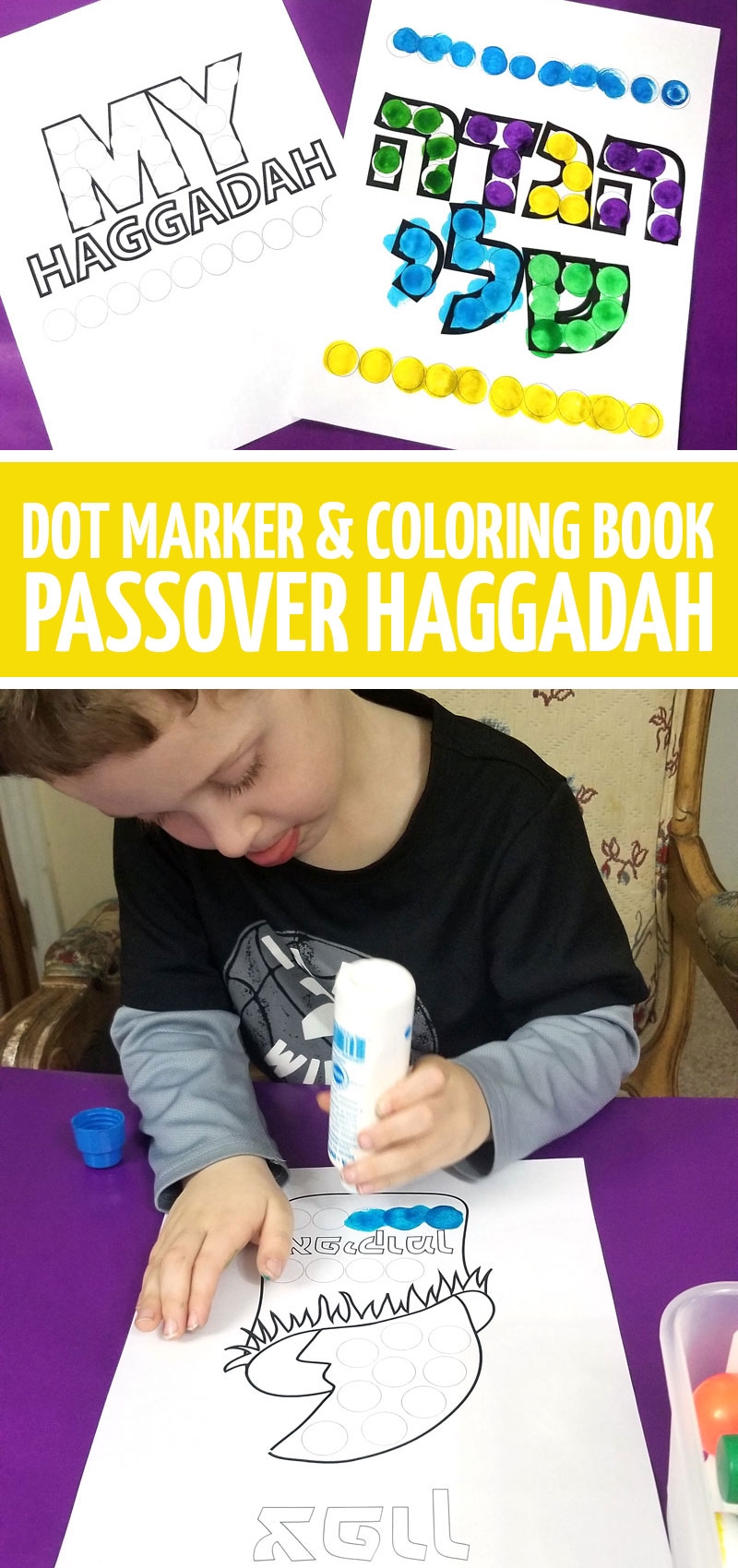Haggadah For Kids Easy Printable Do A Dot And Craft 