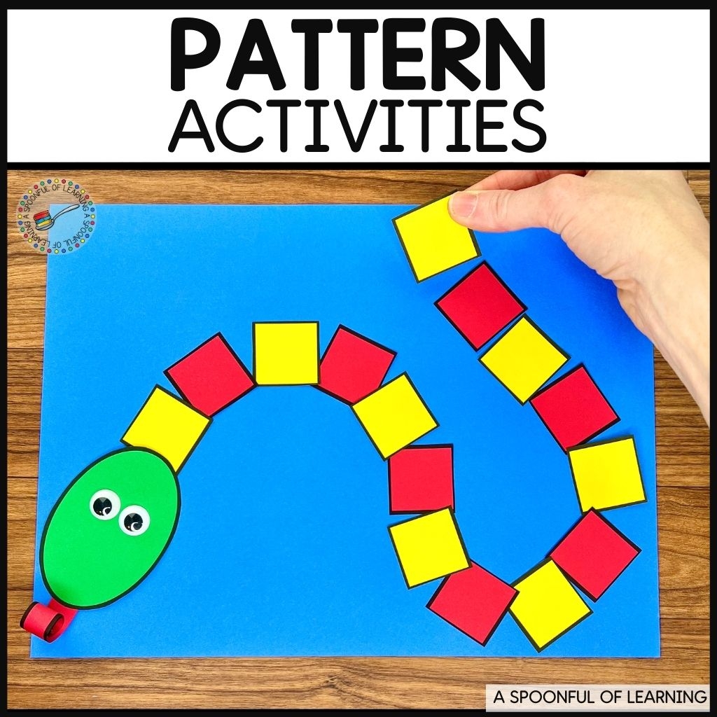 Hands On Pattern Activities For Kindergarten A Spoonful Of Learning