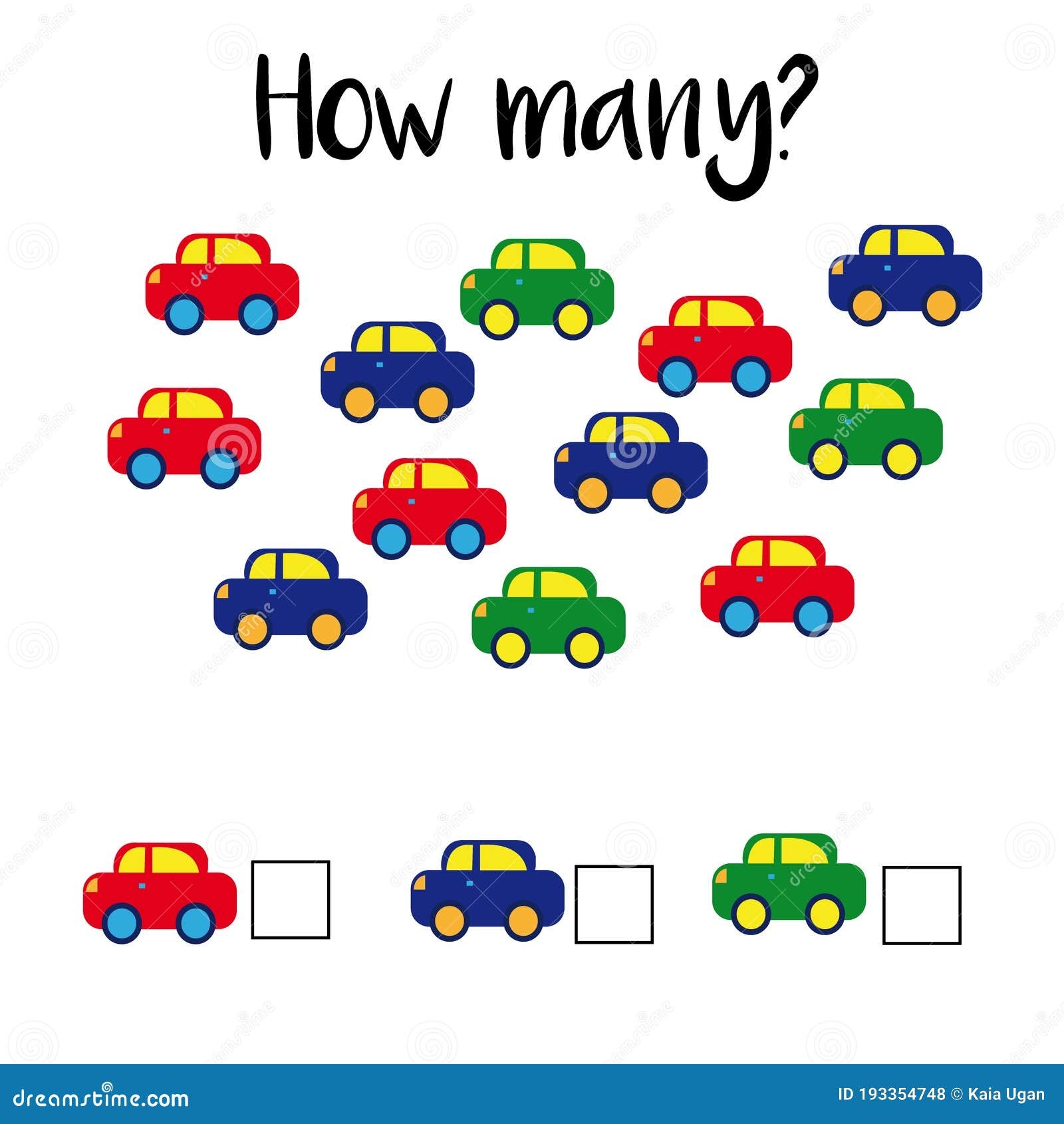 How Many Objects Preschool Counting Activities Printable 
